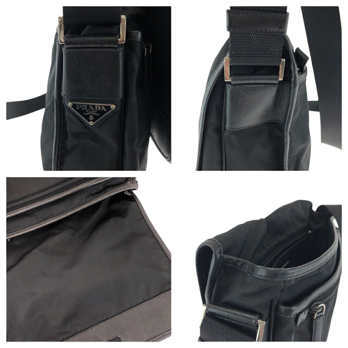 Prada Prada Prada Tessuto Triangle Logo Plate Nylon 2way Shoulder Bag V158 Others Shoulder Bag V158 DUTY FREE for USA Size ONE SIZE - 6 Thumbnail