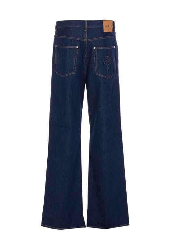 Gucci GUCCI Men Straight Pants 815629 XDC6V4759 Blue Size US 34 / EU 50 - 2 Thumbnail