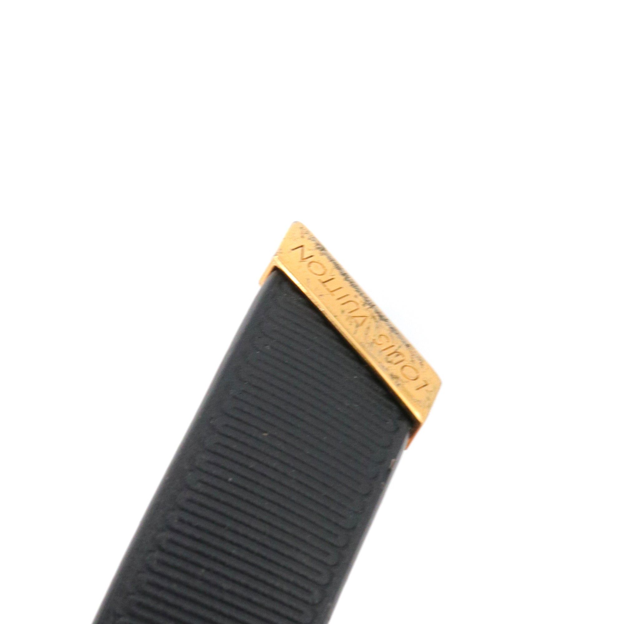 Louis Vuitton LOUIS VUITTON - Louis Vuitton Initials belt in black leather (T75) Size ONE SIZE - 4 Thumbnail