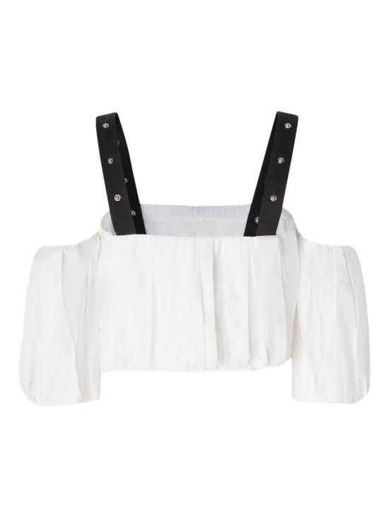 Pinko PINKO Women Tops 105176A2LD ZZ1 WHITE Size XS / US 0-2 / IT 36-38 - 2 Thumbnail