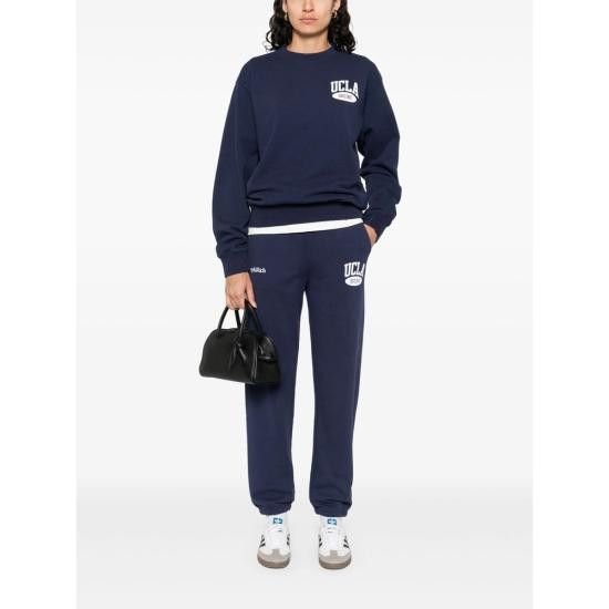 Sporty & Rich SPORTY & RICH Women Tops ST071615670BL DKNAV BLUE Size L / US 10 / IT 46 - 2 Thumbnail