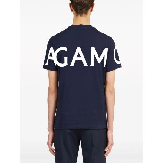 Salvatore Ferragamo SALVATORE FERRAGAMO Men T-Shirts 122303 0771855 NA WH BLUE Size US S / EU 44-46 / 1 - 2 Thumbnail