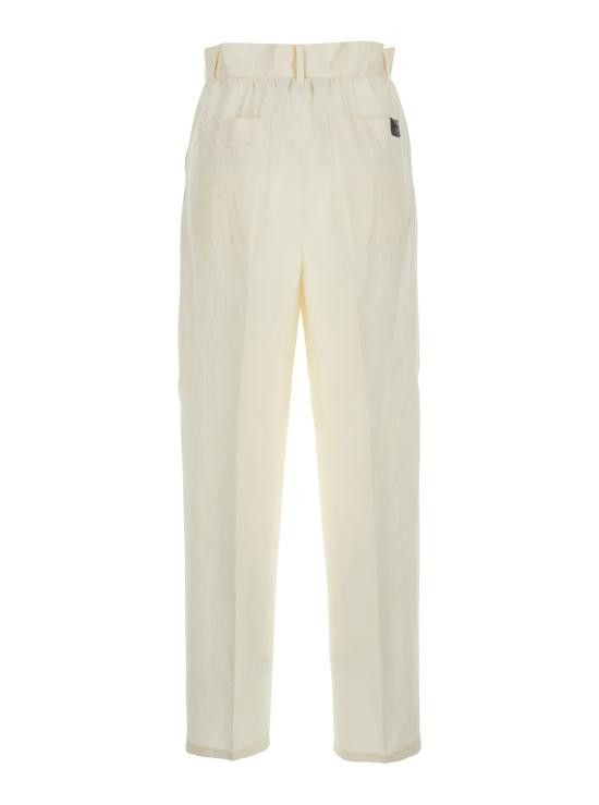 Max Mara MAX MARA Women Straight Pants 2511131019600001 White Size 27" / US 4 / IT 40 - 2 Thumbnail
