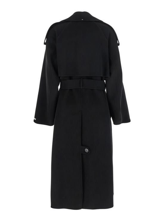 Sportmax SPORTMAX Women Coats 2512011021600014 Black Size S / US 4 / IT 40 - 2 Thumbnail