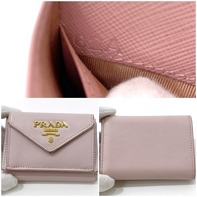 Prada PRADA Pink Leather Size ONE SIZE - 3 Thumbnail