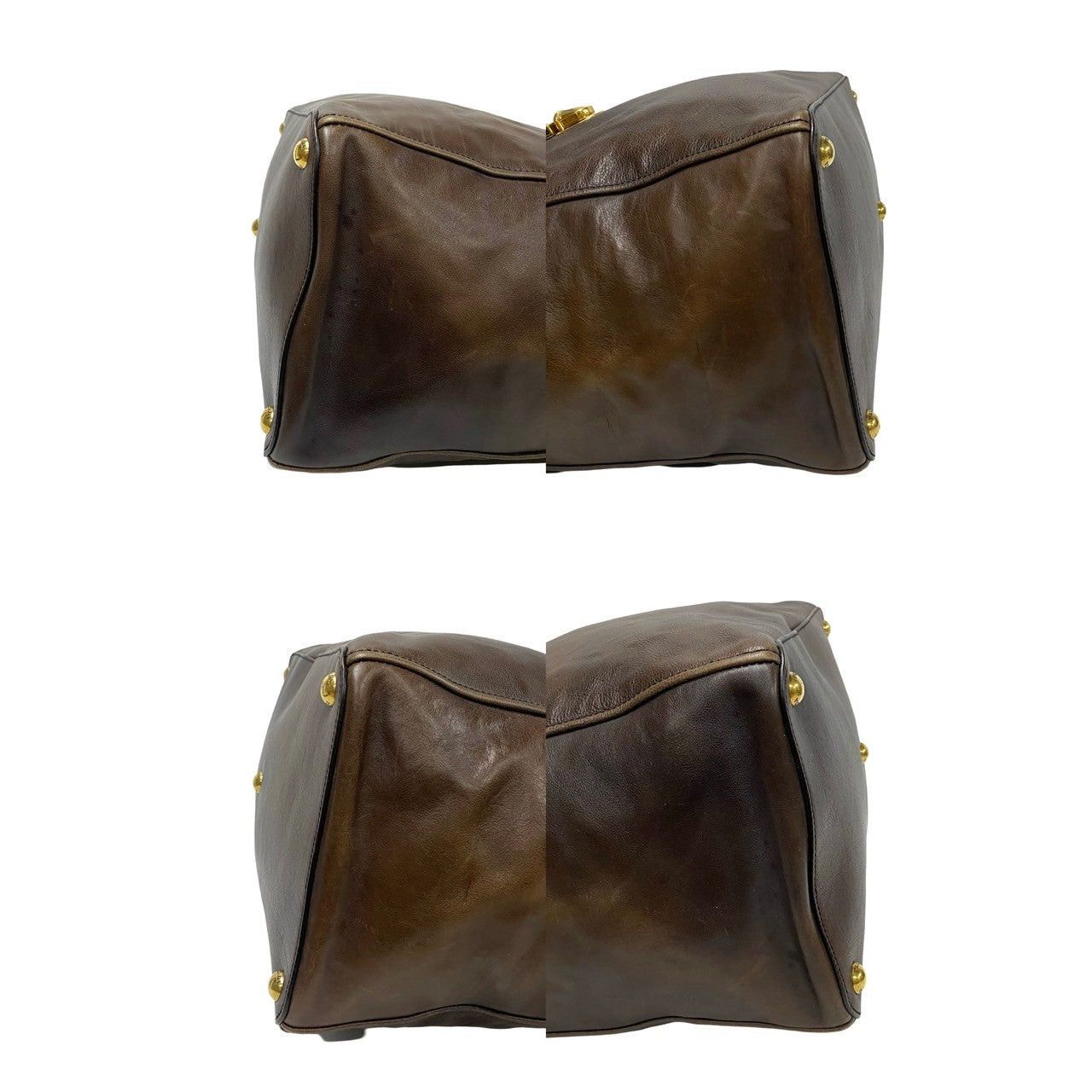 Prada Prada Shoulder Bag Brown Leather Size ONE SIZE - 7 Thumbnail