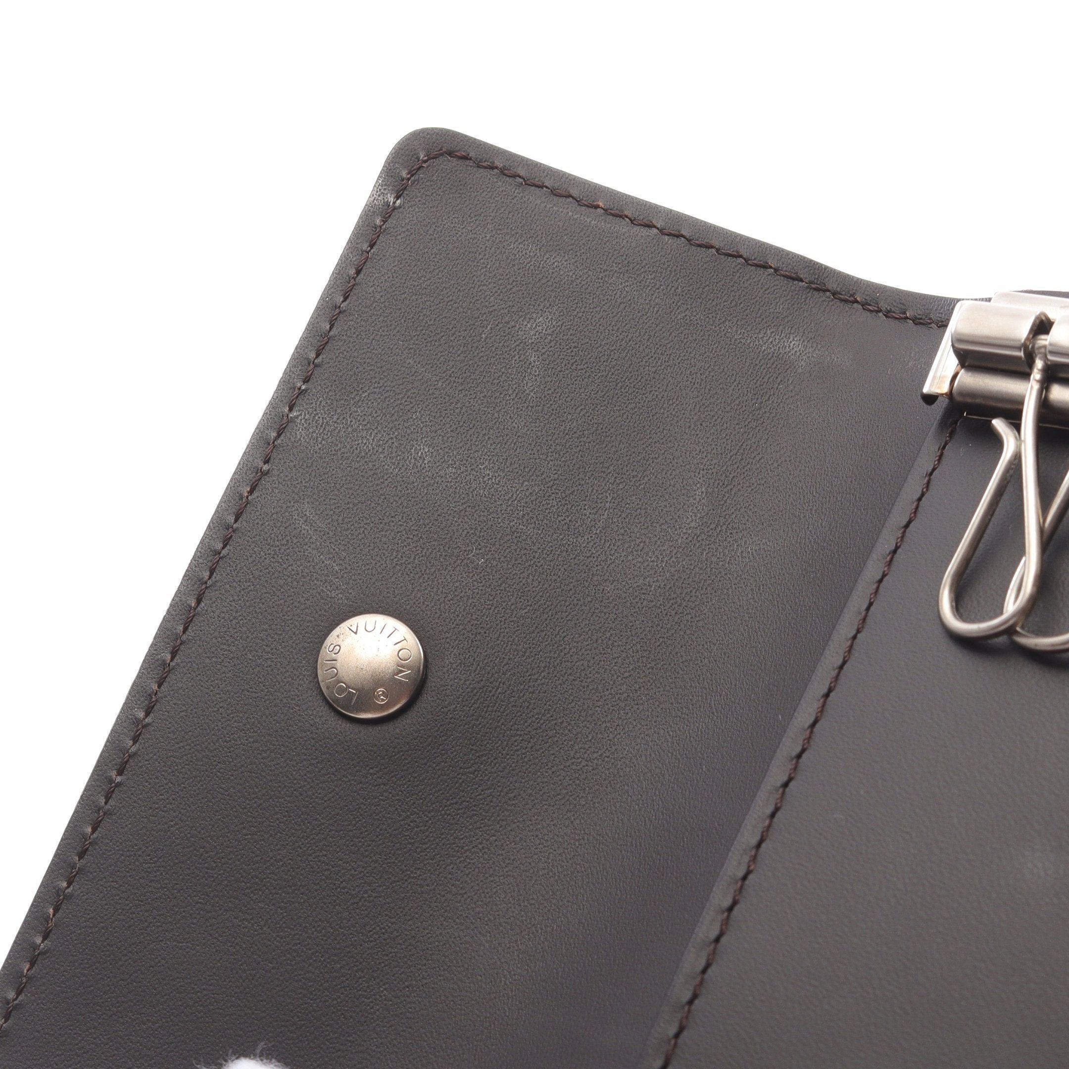 Louis Vuitton Louis Vuitton Multicle 6 Monogram Glace Key Case Leather Dark Brown Size ONE SIZE - 8 Thumbnail