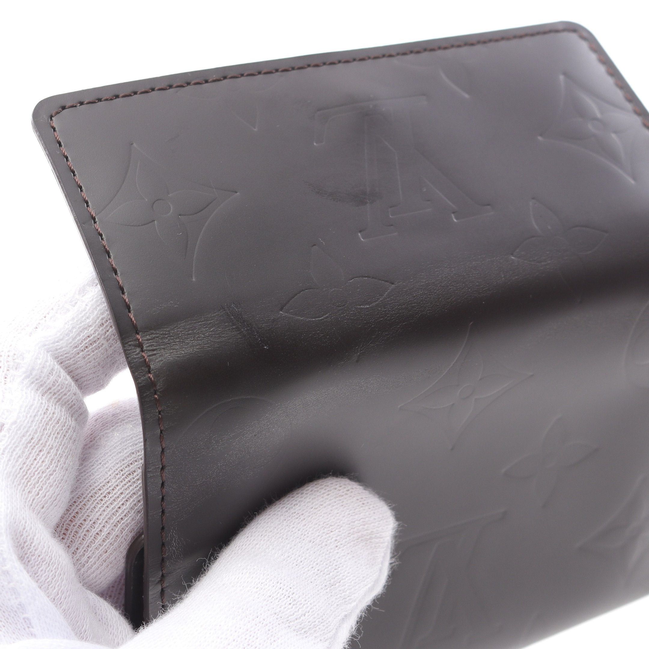 Louis Vuitton Louis Vuitton Multicle 6 Monogram Glace Key Case Leather Dark Brown Size ONE SIZE - 7 Thumbnail