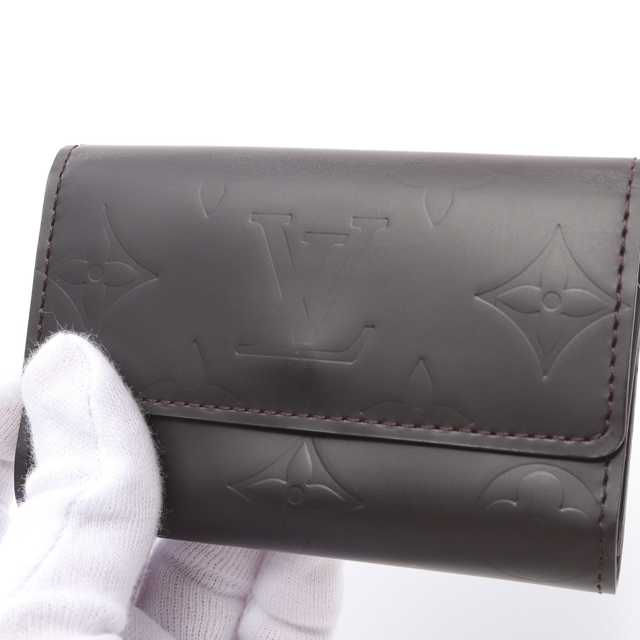 Louis Vuitton Louis Vuitton Multicle 6 Monogram Glace Key Case Leather Dark Brown Size ONE SIZE - 10 Thumbnail