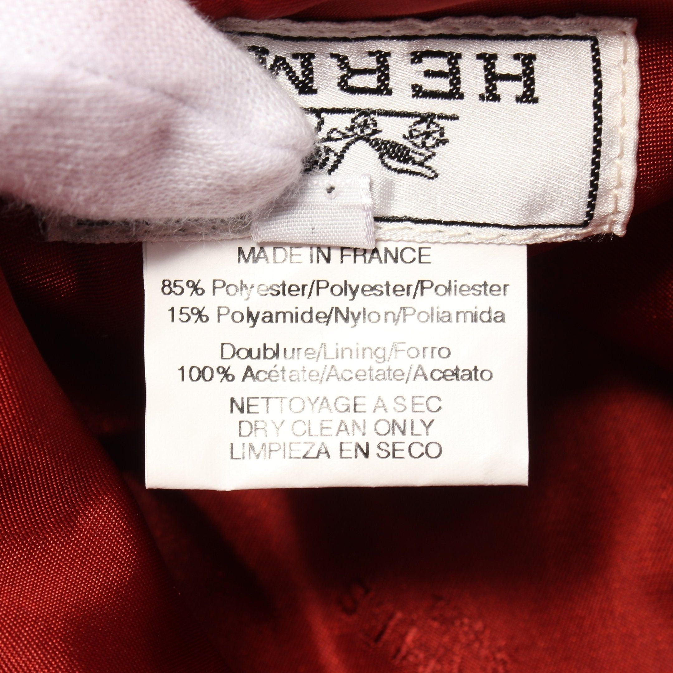 Hermes Hermes H Logo Bucket Hat Red Size ONE SIZE - 5 Thumbnail