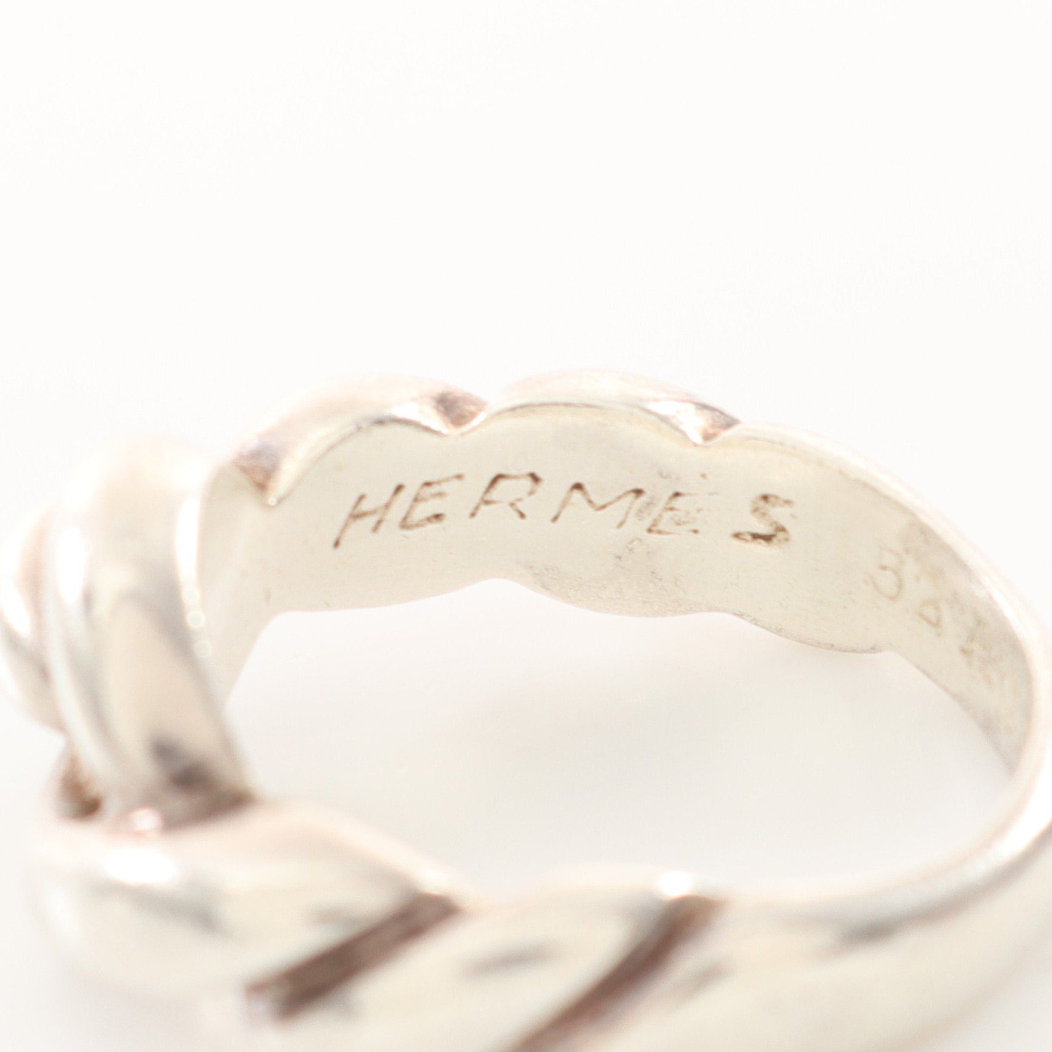 Hermes Hermes Torsade Twist Ring Ag925 Silver Size ONE SIZE - 4 Thumbnail