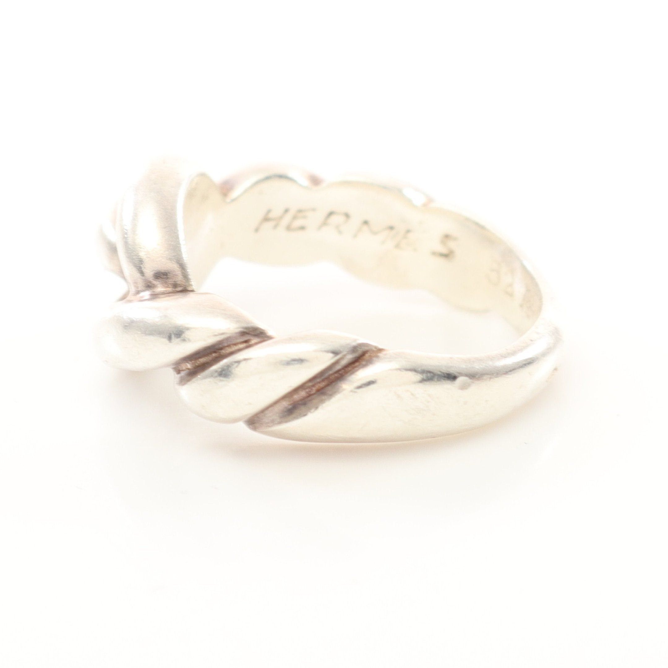 Hermes Hermes Torsade Twist Ring Ag925 Silver Size ONE SIZE - 2 Thumbnail