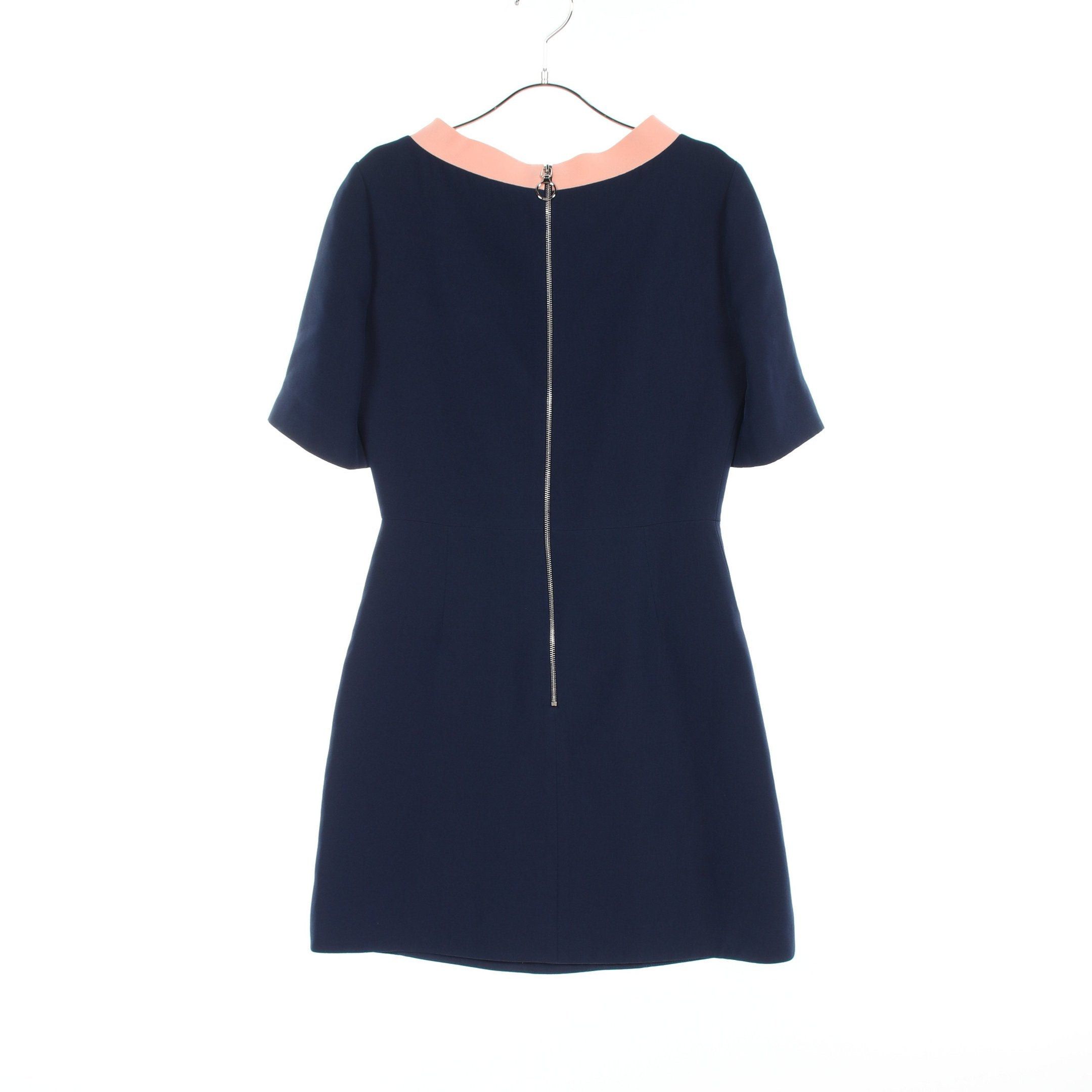 Gucci Gucci One Piece Ribbon Wool Silk Navy Pink Size ONE SIZE - 2 Thumbnail
