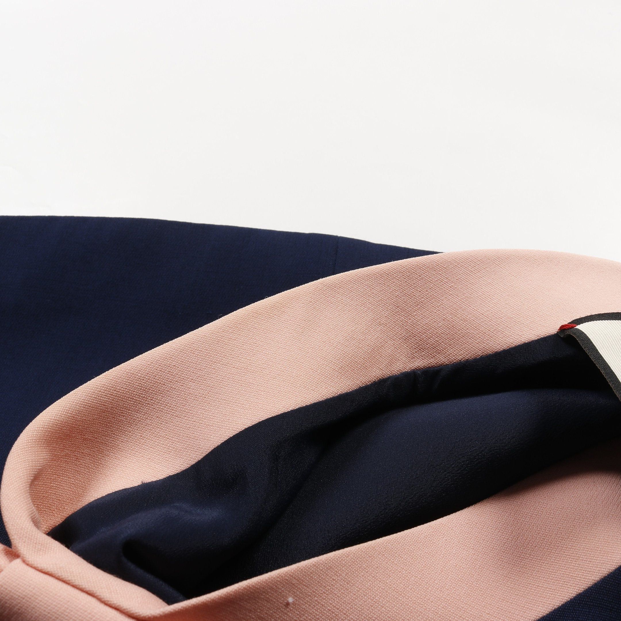 Gucci Gucci One Piece Ribbon Wool Silk Navy Pink Size ONE SIZE - 6 Thumbnail