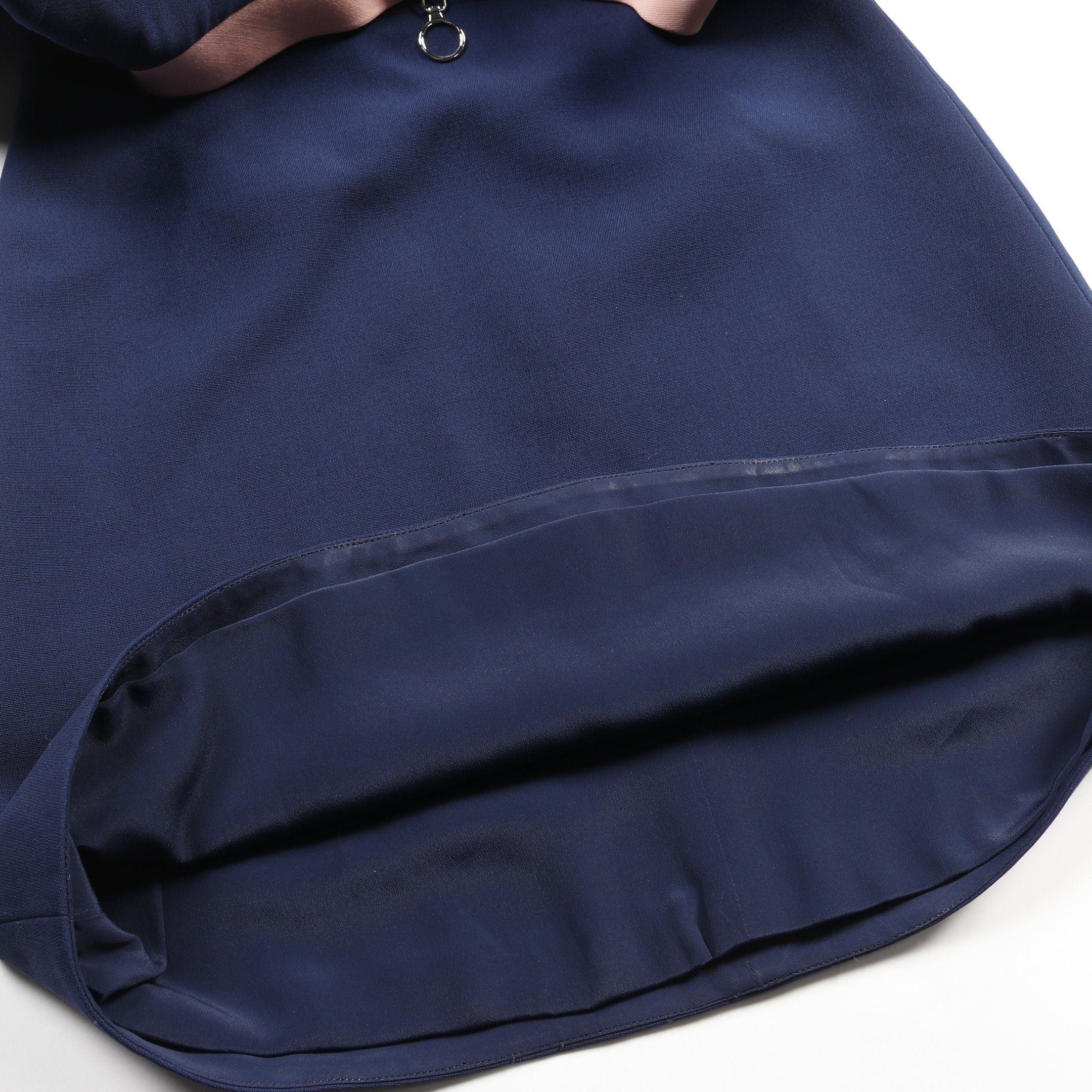 Gucci Gucci One Piece Ribbon Wool Silk Navy Pink Size ONE SIZE - 10 Thumbnail