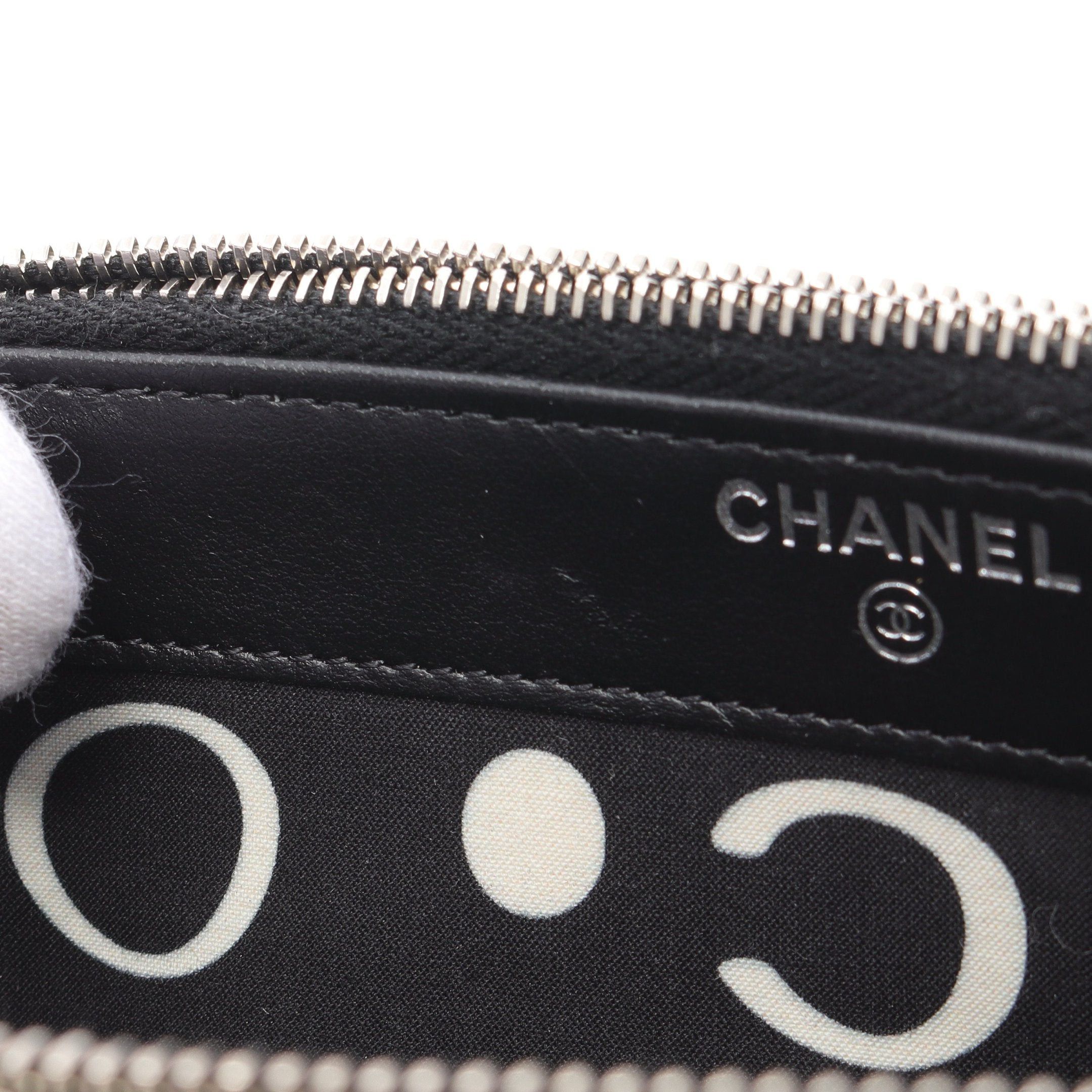 Chanel Chanel Matelasse Chain Wallet Caviar Skin Black Silver Hardware Size ONE SIZE - 10 Thumbnail