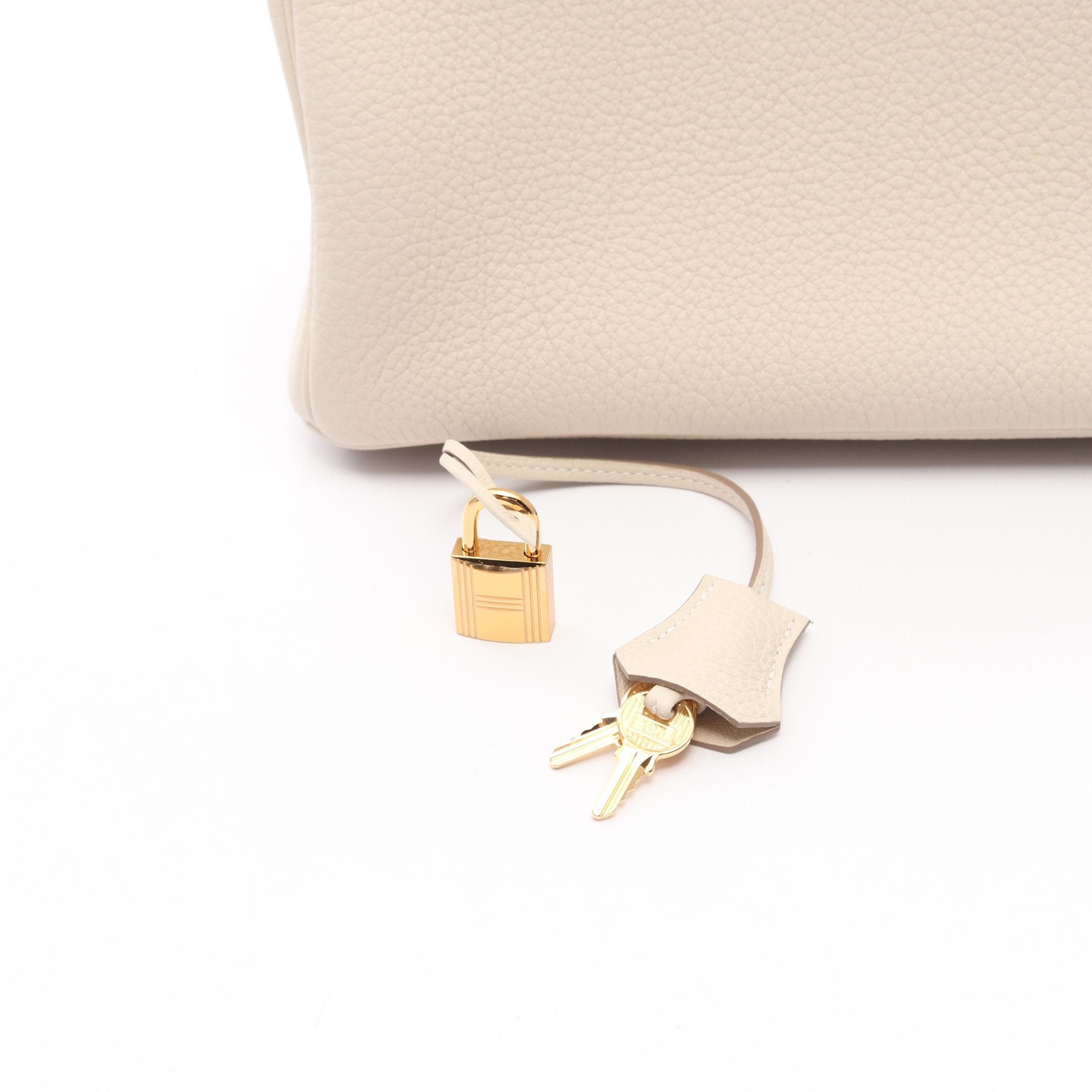 Hermes Hermes Birkin 30 Kure Handbag Togo Ivory Gold Hardware Double Engraved Size ONE SIZE - 6 Thumbnail