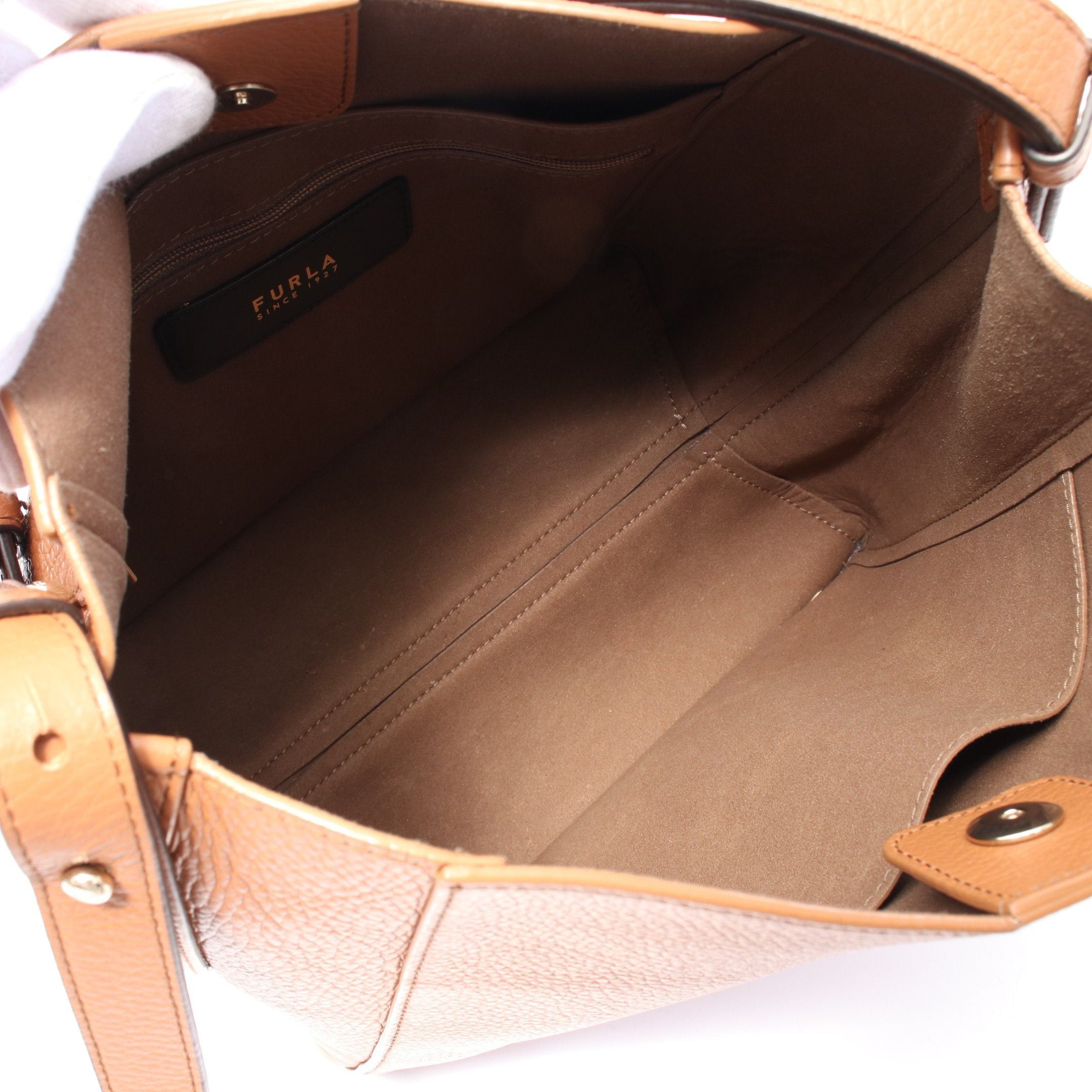 Furla Furla Nuvola Shoulder Bag Tote Leather Brown Size ONE SIZE - 3 Thumbnail