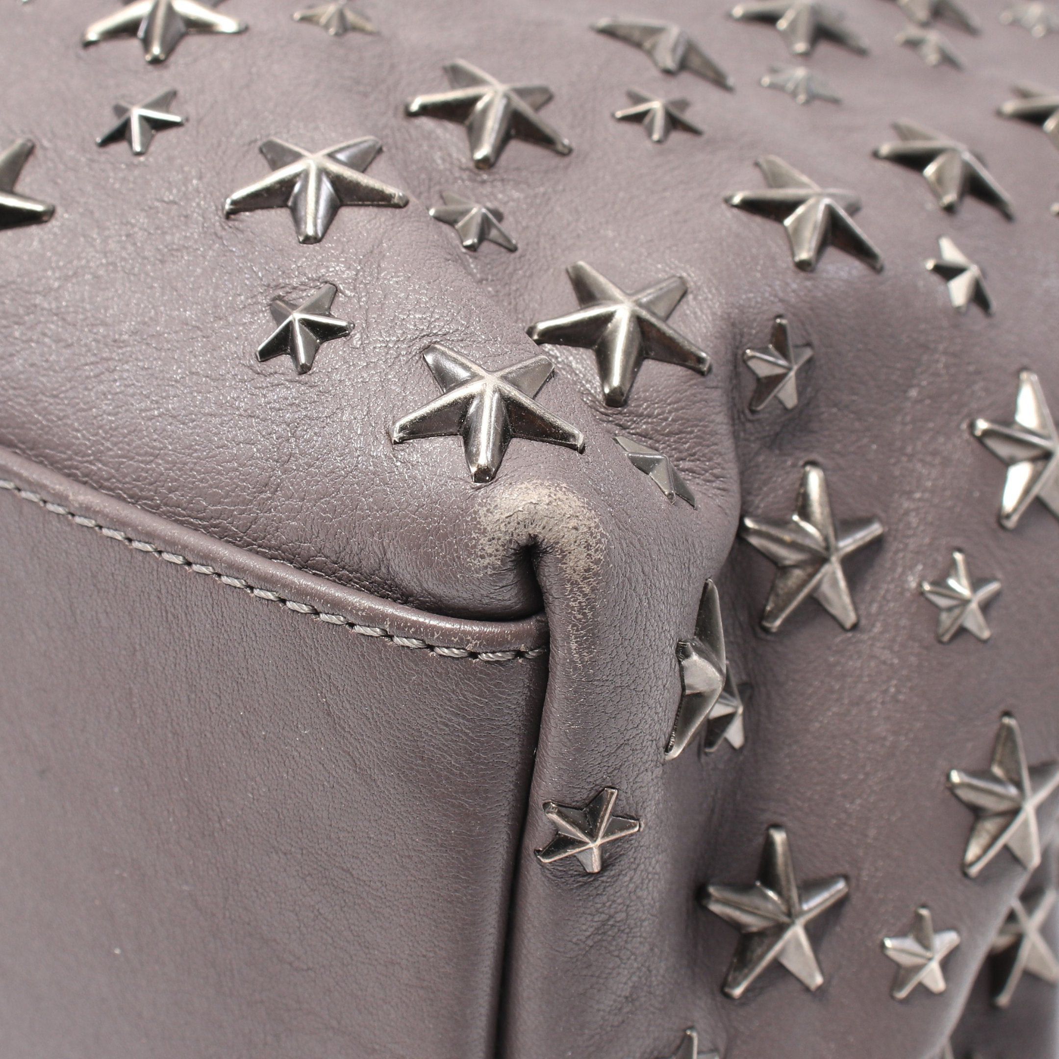 Jimmy Choo Jimmy Choo Shoulder Bag Tote Leather Gray Star Studs Size ONE SIZE - 5 Thumbnail