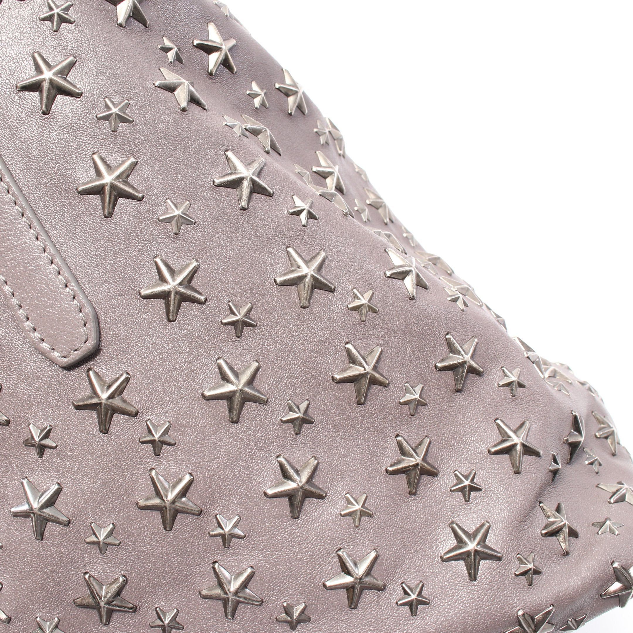 Jimmy Choo Jimmy Choo Shoulder Bag Tote Leather Gray Star Studs Size ONE SIZE - 7 Thumbnail