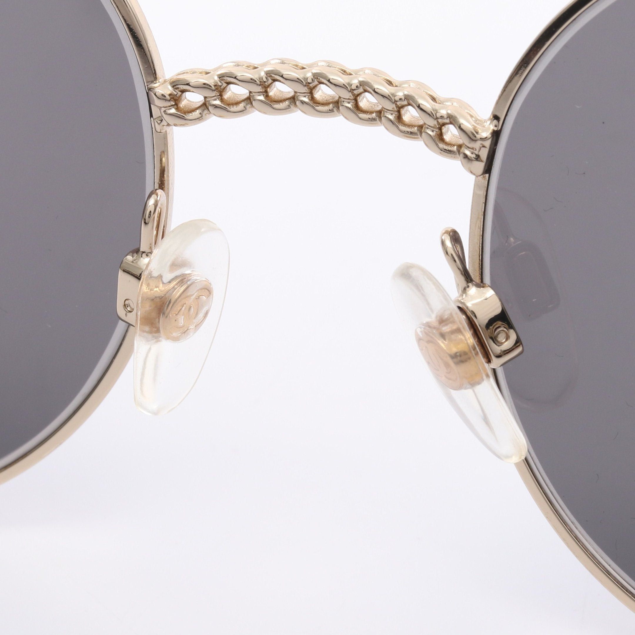 Chanel Chanel Round Shape Optical Sunglasses Gp Gold Size ONE SIZE - 5 Thumbnail