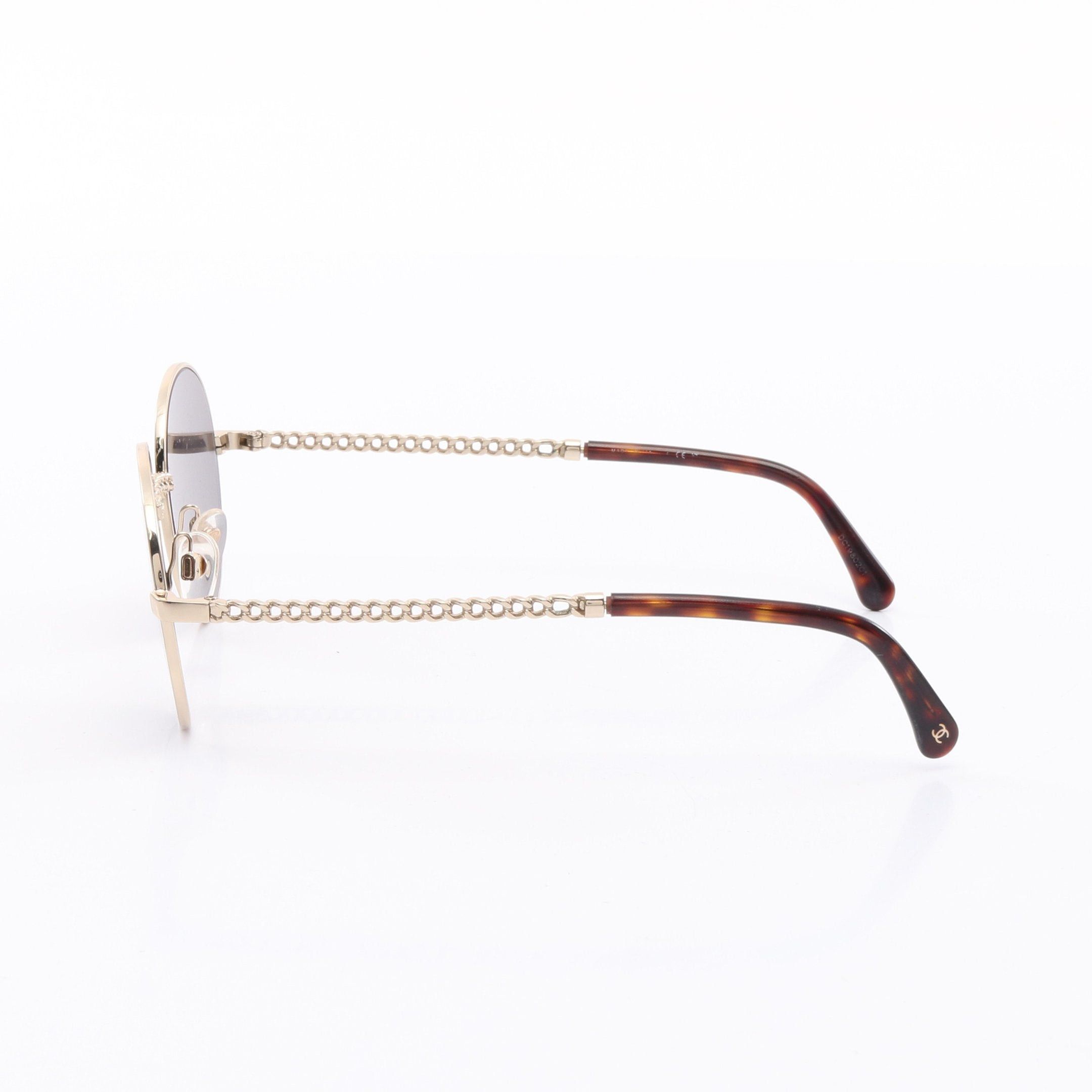 Chanel Chanel Round Shape Optical Sunglasses Gp Gold Size ONE SIZE - 3 Thumbnail