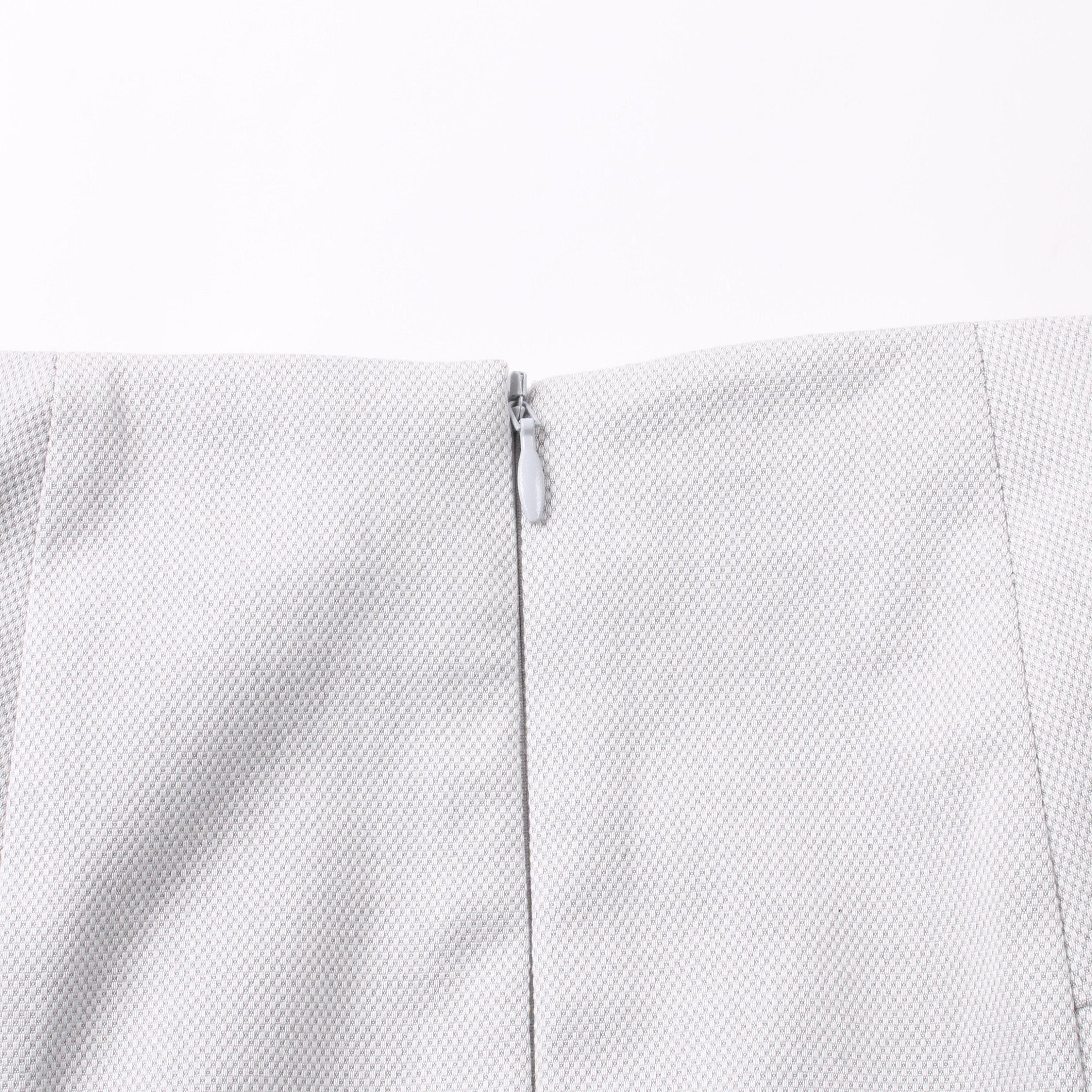 Hermes Hermes Serie Button Skirt Suit Set Up Cotton Light Gray Size ONE SIZE - 7 Thumbnail