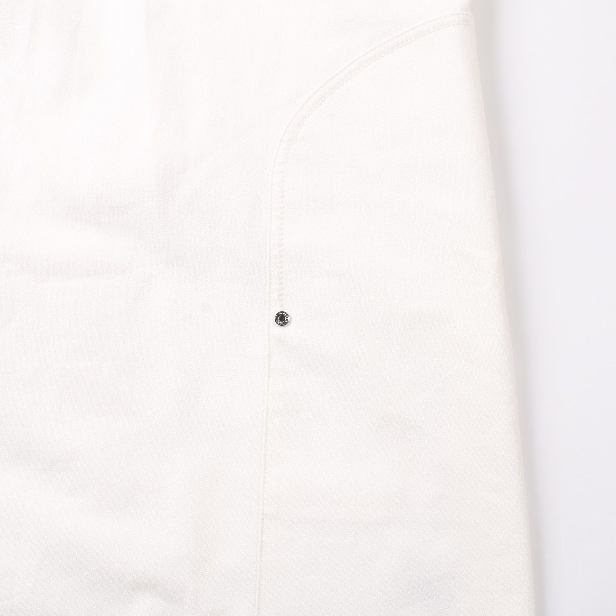 Hermes Hermes Serie Button One Piece Cotton Off White Size ONE SIZE - 5 Thumbnail