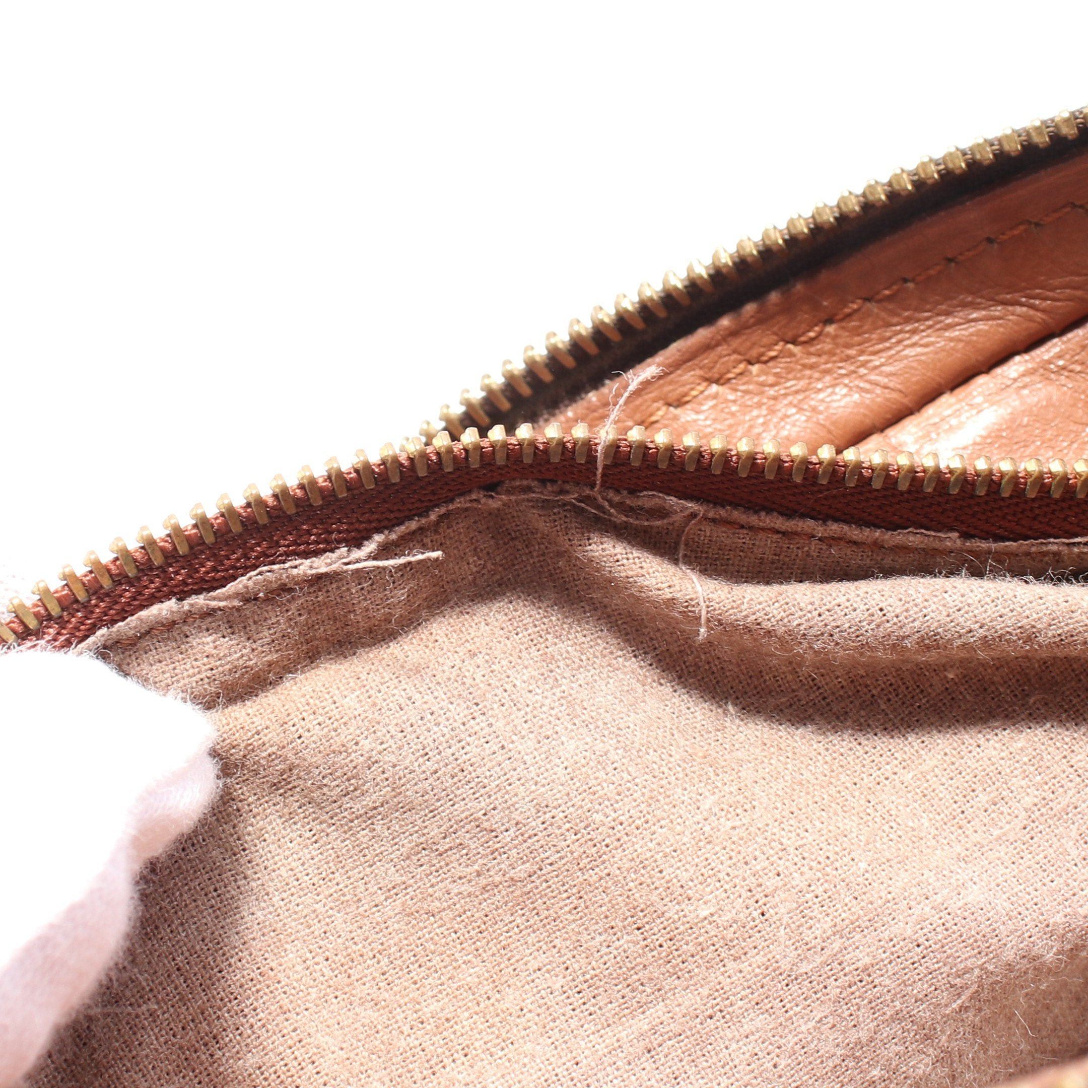 Louis Vuitton Louis Vuitton Marly Dragonne Monogram Clutch Bag Second Leather Brown Size ONE SIZE - 8 Thumbnail