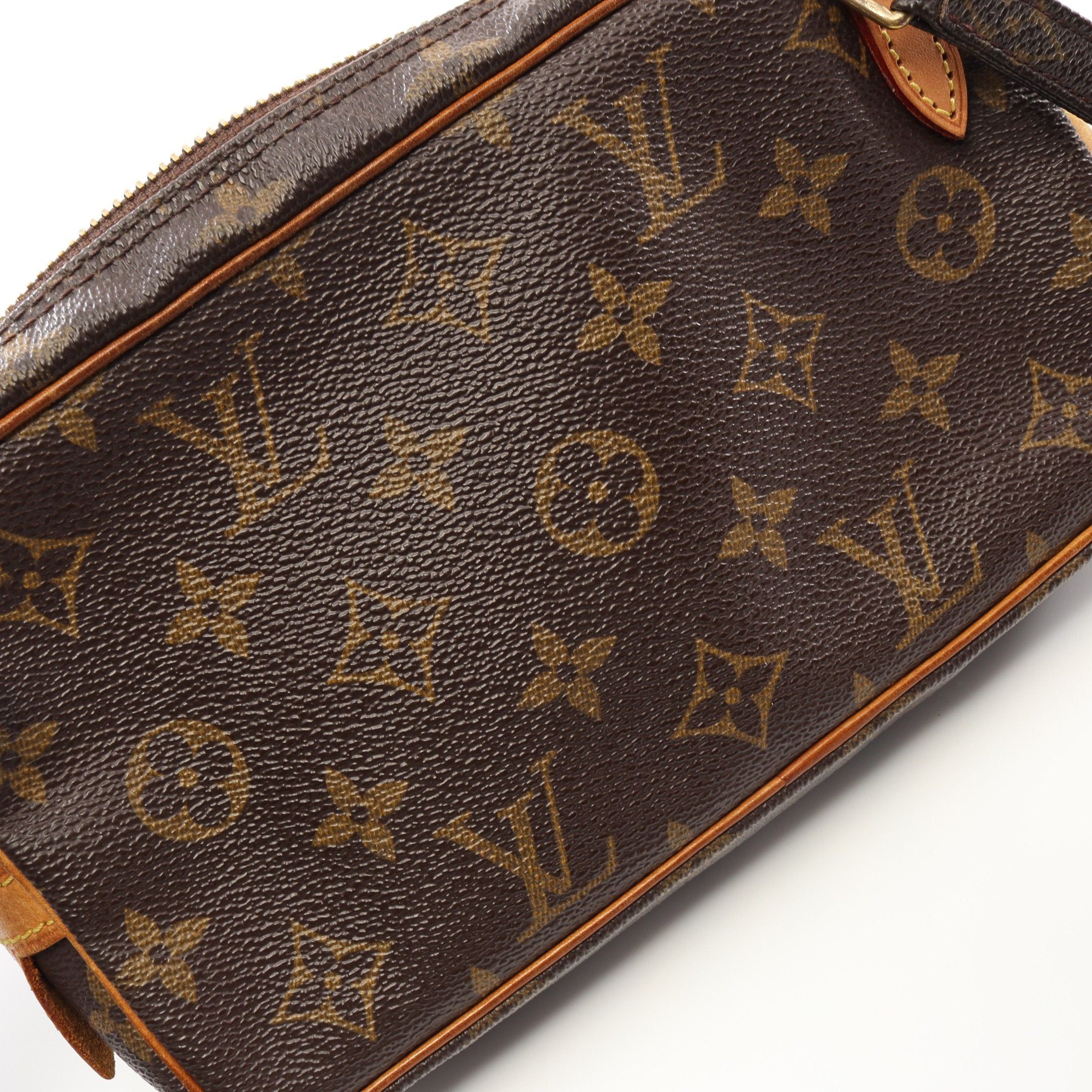 Louis Vuitton Louis Vuitton Marly Monogram Shoulder Bag Leather Brown Size ONE SIZE - 9 Thumbnail