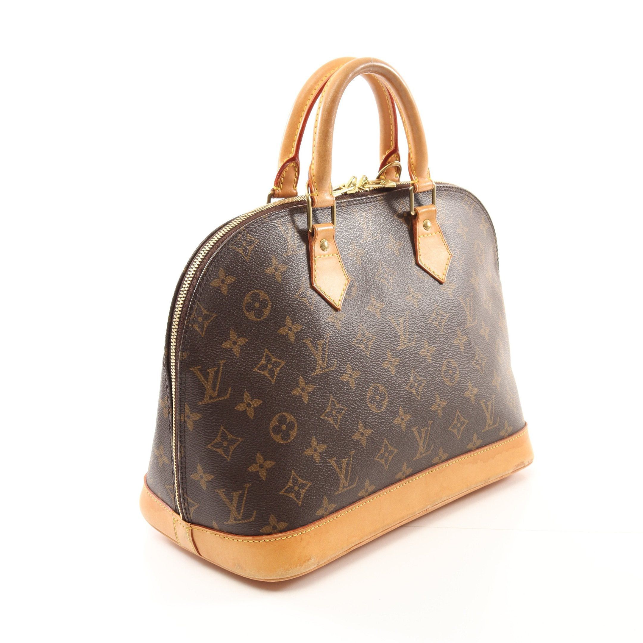 Louis Vuitton Louis Vuitton Alma Pm Monogram Handbag Leather Brown Size ONE SIZE - 2 Thumbnail