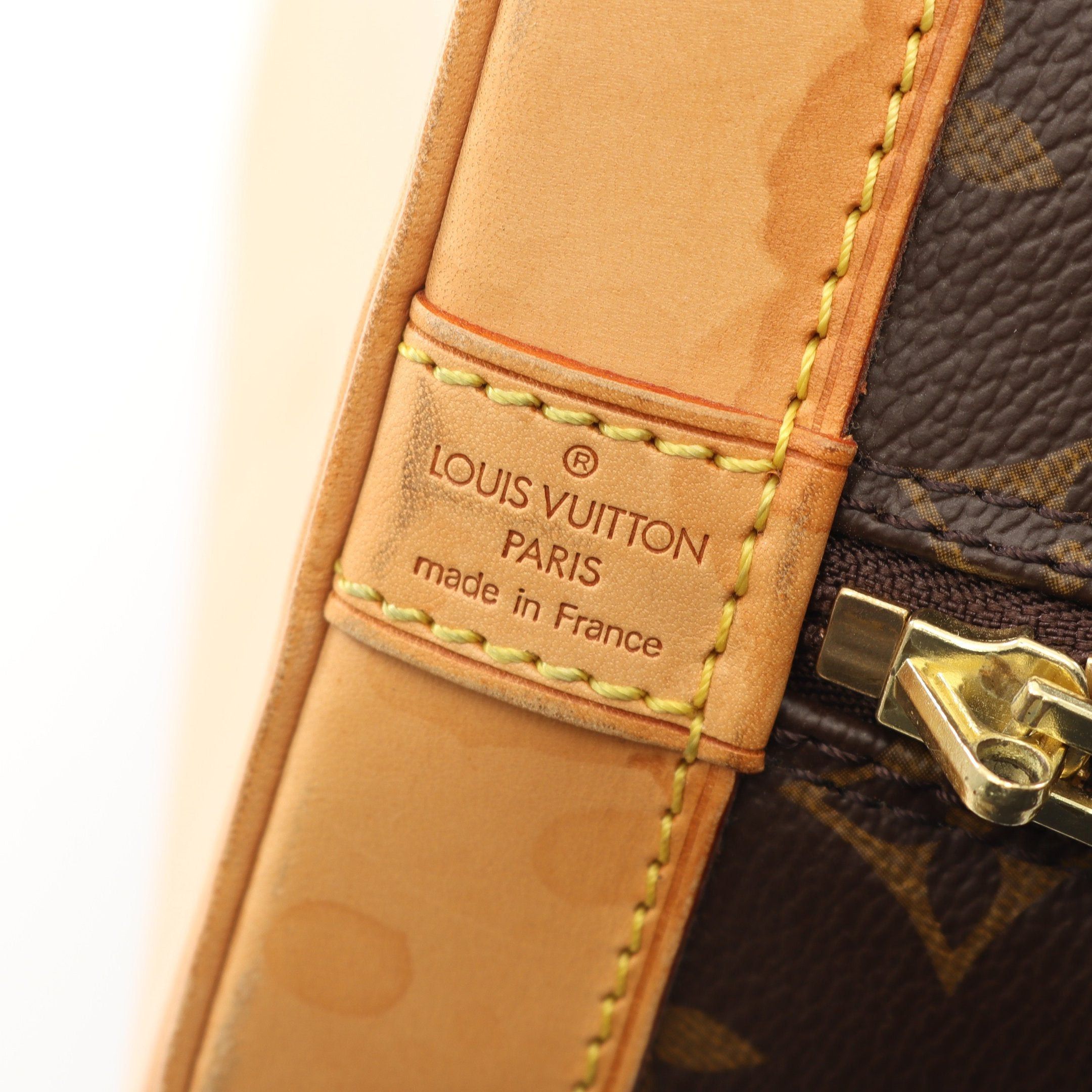 Louis Vuitton Louis Vuitton Alma Pm Monogram Handbag Leather Brown Size ONE SIZE - 4 Thumbnail