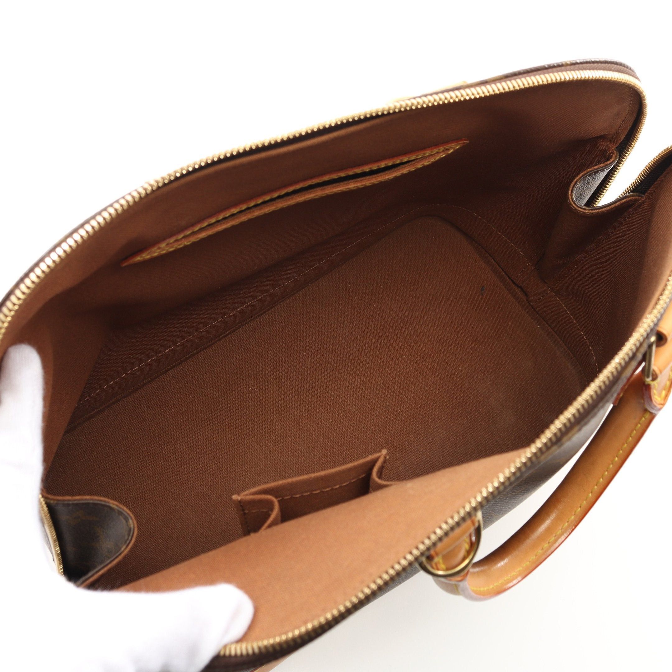 Louis Vuitton Louis Vuitton Alma Pm Monogram Handbag Leather Brown Size ONE SIZE - 3 Thumbnail