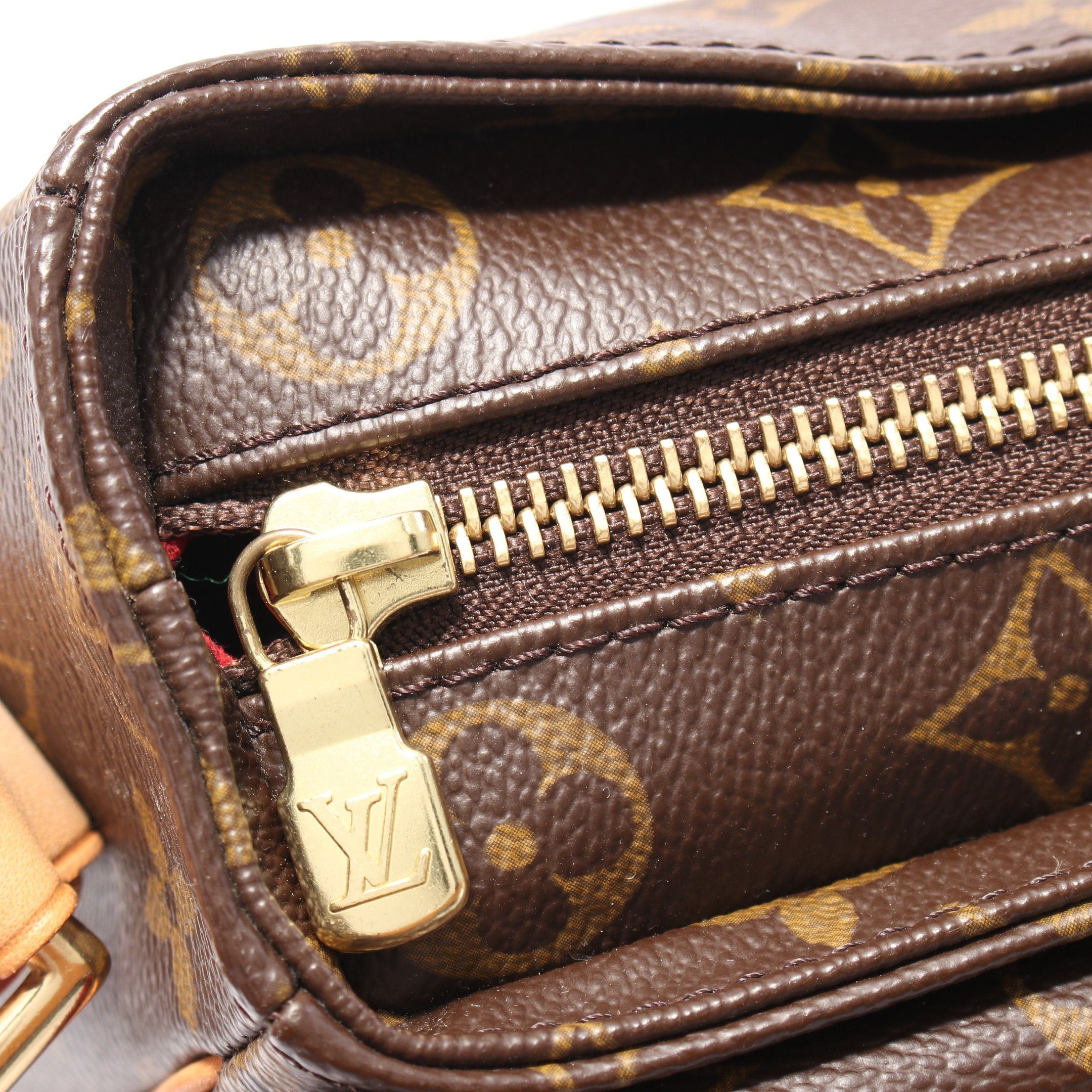 Louis Vuitton Louis Vuitton Vivacite Mm Monogram Shoulder Bag Leather Brown Size ONE SIZE - 10 Thumbnail