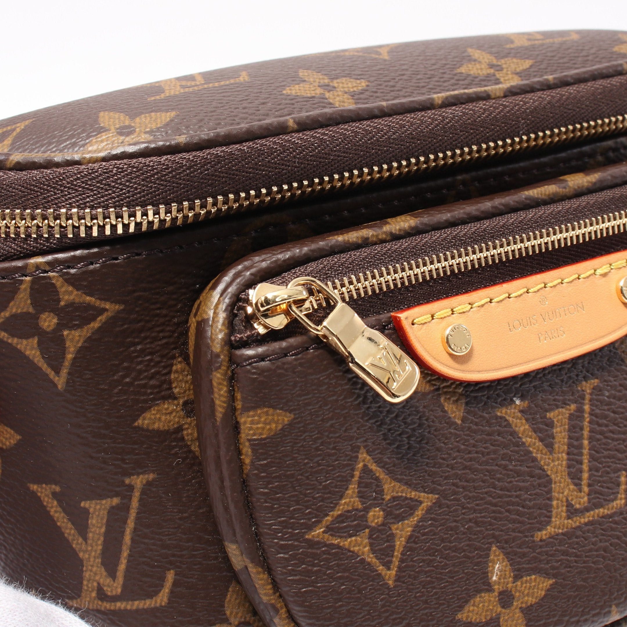 Louis Vuitton Louis Vuitton Mini Bum Bag Monogram Chain Handbag Leather Brown Size ONE SIZE - 8 Thumbnail