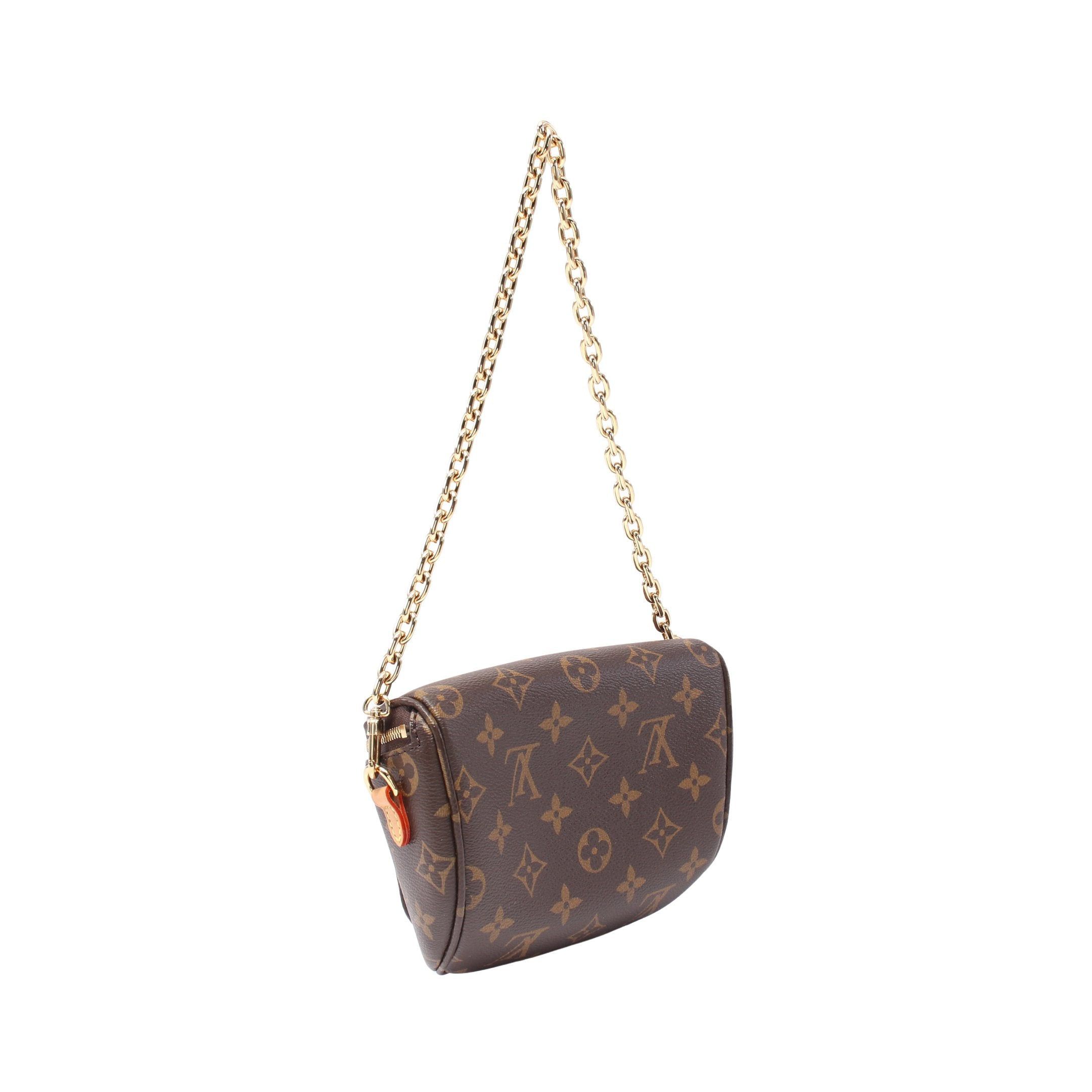 Louis Vuitton Louis Vuitton Mini Bum Bag Monogram Chain Handbag Leather Brown Size ONE SIZE - 2 Thumbnail