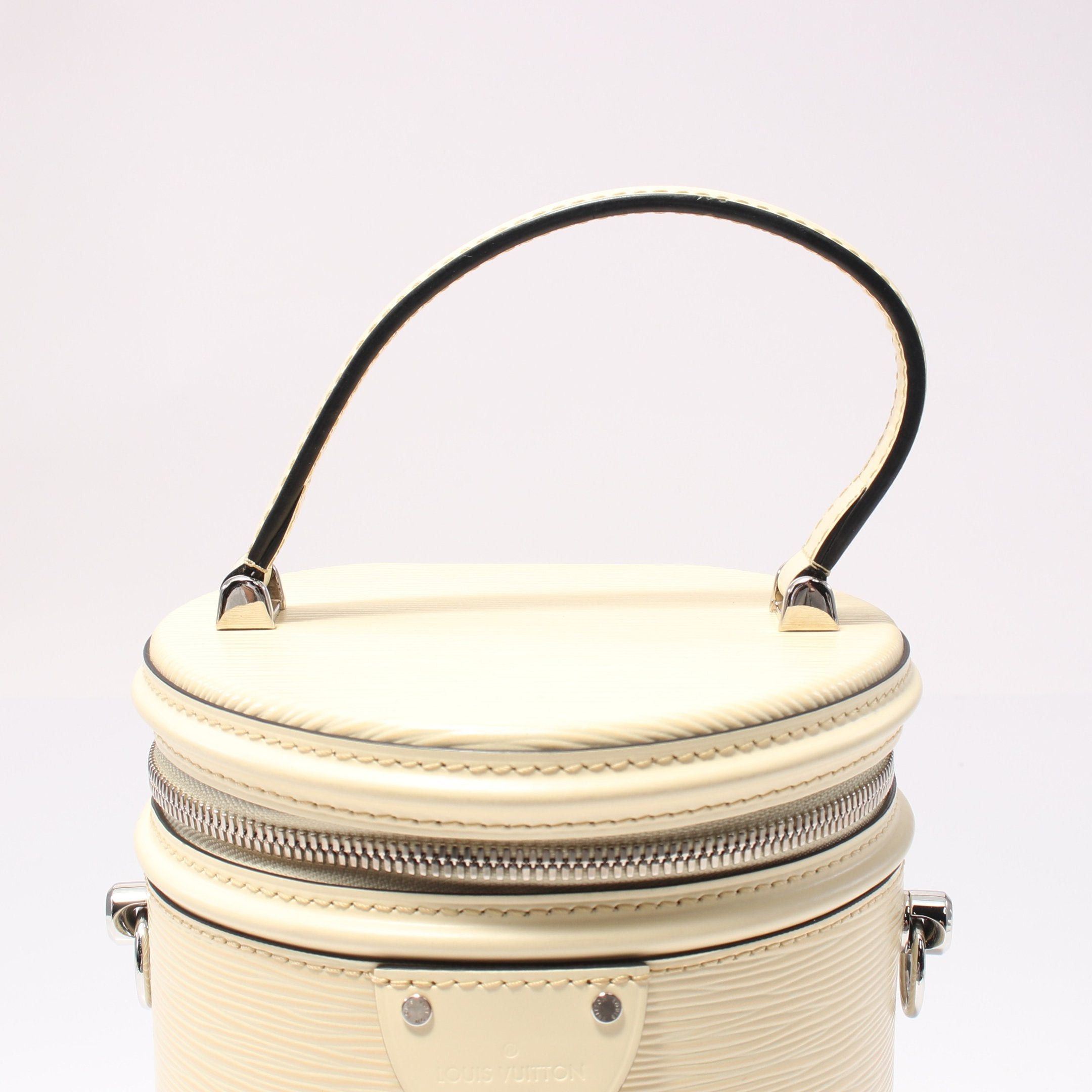 Louis Vuitton Louis Vuitton Cannes Epi Handbag Vanity Bag Light Yellow Size ONE SIZE - 8 Thumbnail