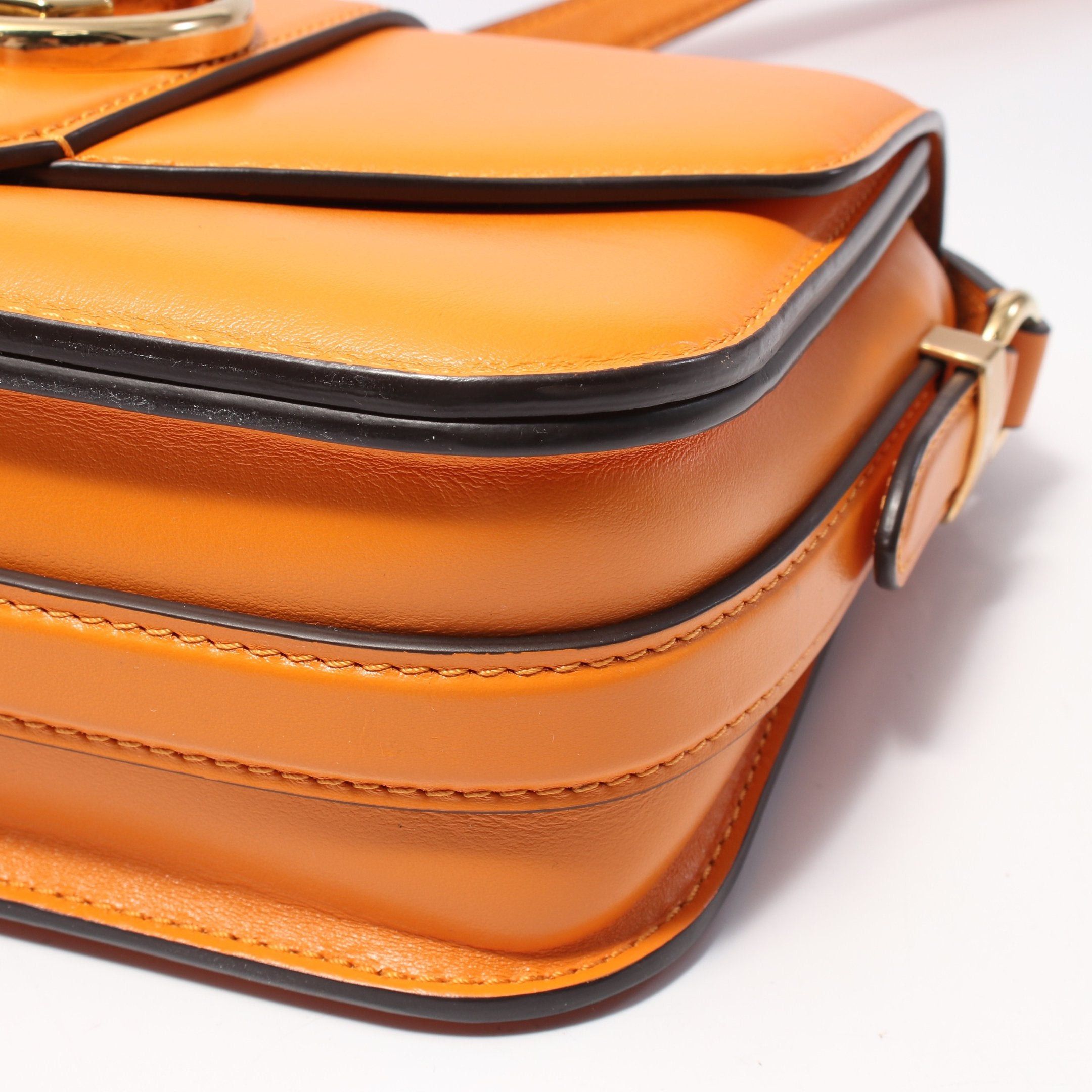 Louis Vuitton Louis Vuitton Lv Pont 9 Neuf Summer Gold Shoulder Bag Leather Orange Size ONE SIZE - 11 Thumbnail