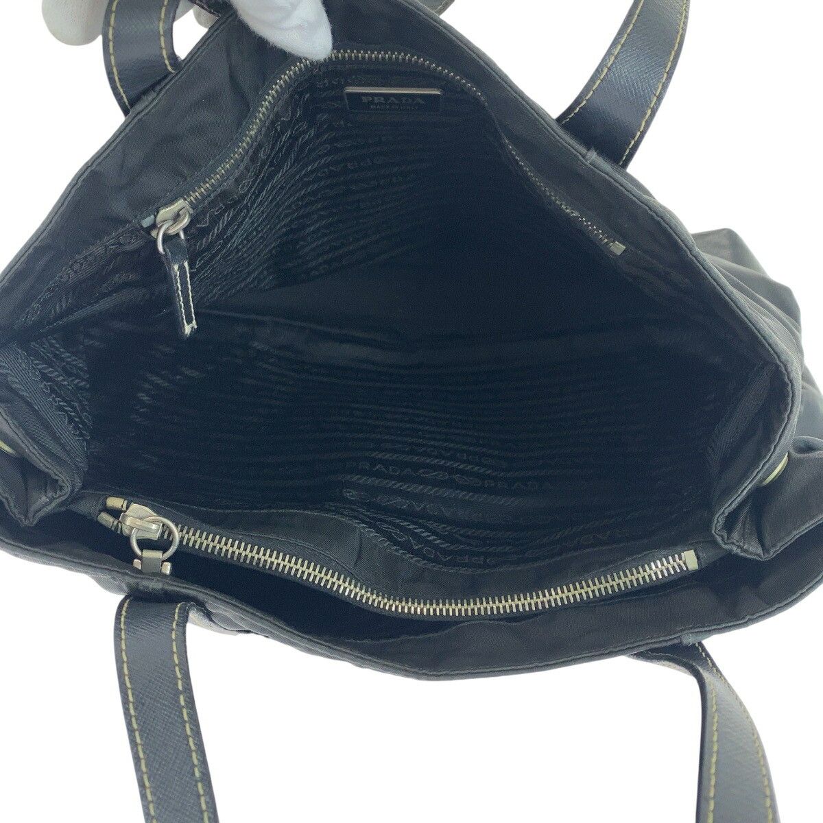 Prada Prada Prada Tessuto Triangle Logo Plate Nylon Tote Bag 501347 Others Tote Bag Size ONE SIZE - 9 Thumbnail