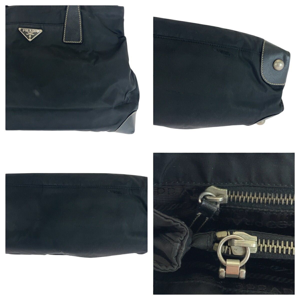 Prada Prada Prada Tessuto Triangle Logo Plate Nylon Tote Bag 501347 Others Tote Bag Size ONE SIZE - 6 Thumbnail