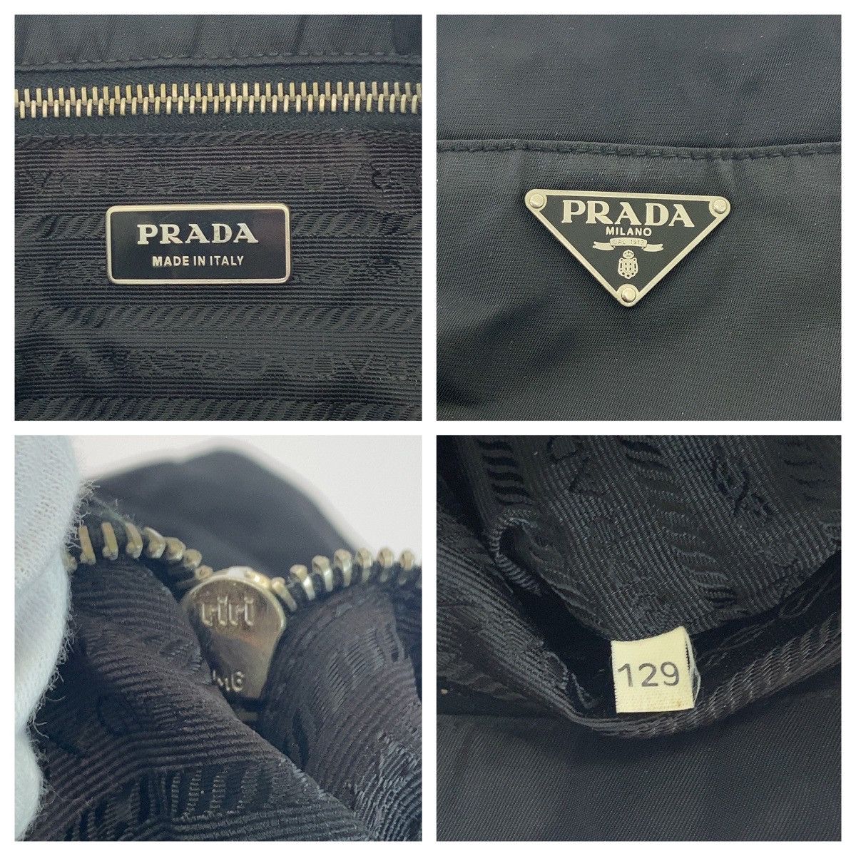Prada Prada Prada Tessuto Triangle Logo Plate Nylon Tote Bag 501347 Others Tote Bag Size ONE SIZE - 4 Thumbnail