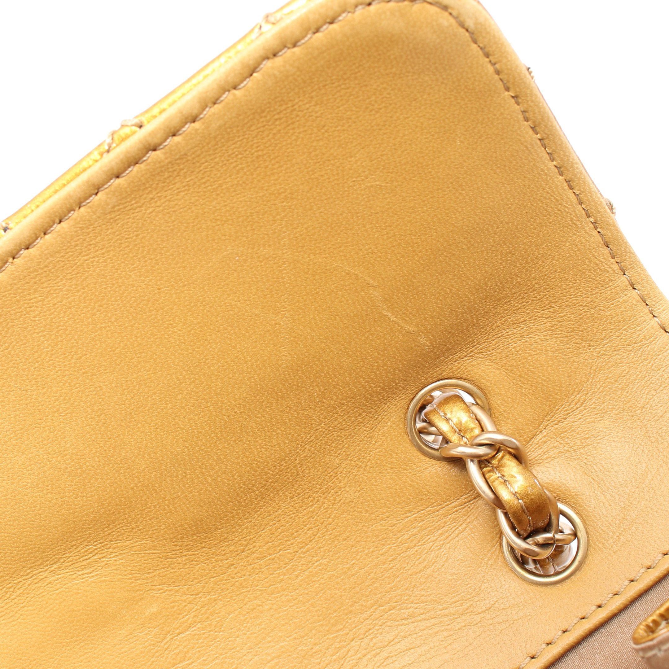 Chanel Chanel Matelasse Luxury Line Double Chain Shoulder Bag Patent Leather Gold Hardware Size ONE SIZE - 8 Thumbnail