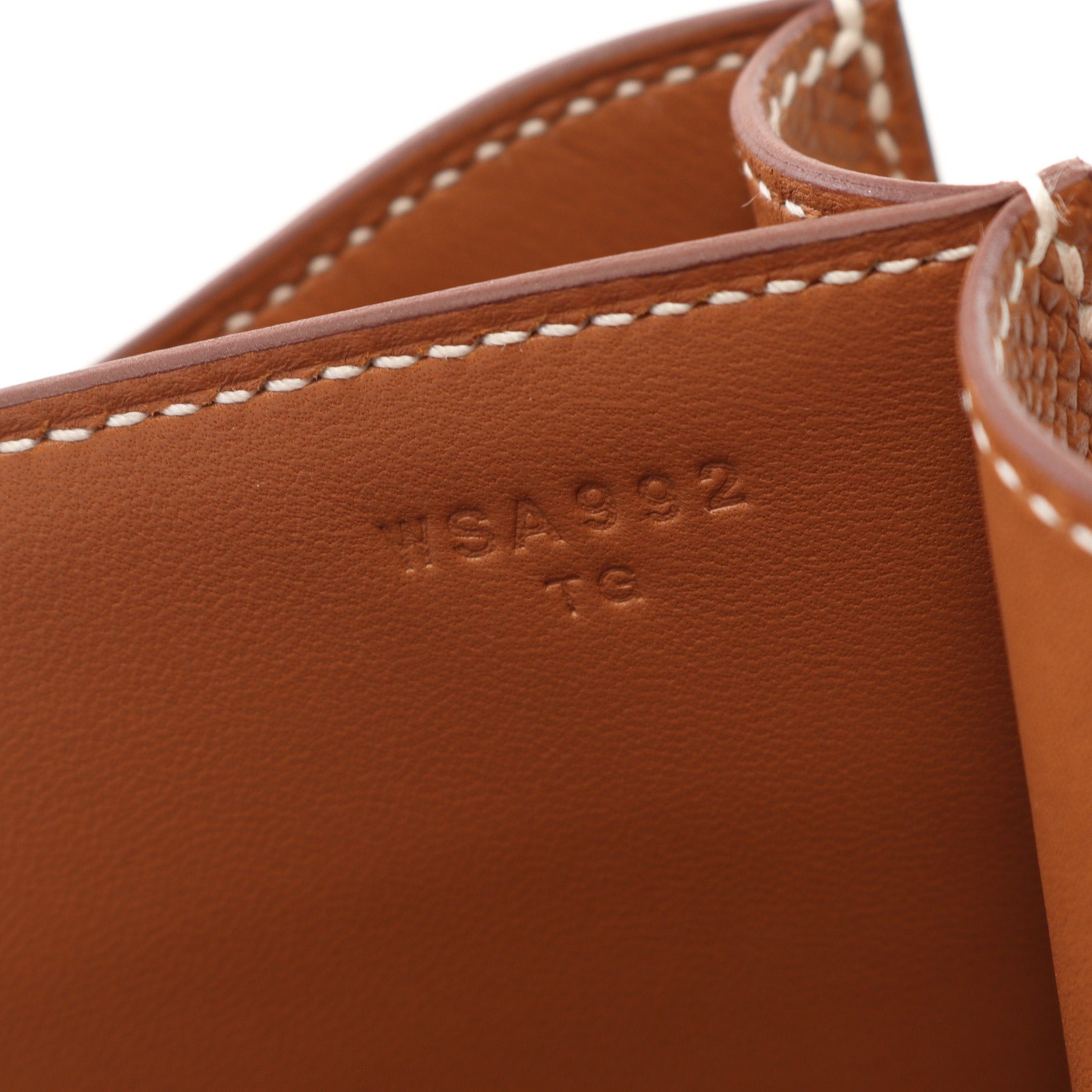 Hermes Hermes Constance 3 Mini Gold Shoulder Bag Veau Epsom Light Brown Hardware Double Engraved Size ONE SIZE - 5 Thumbnail
