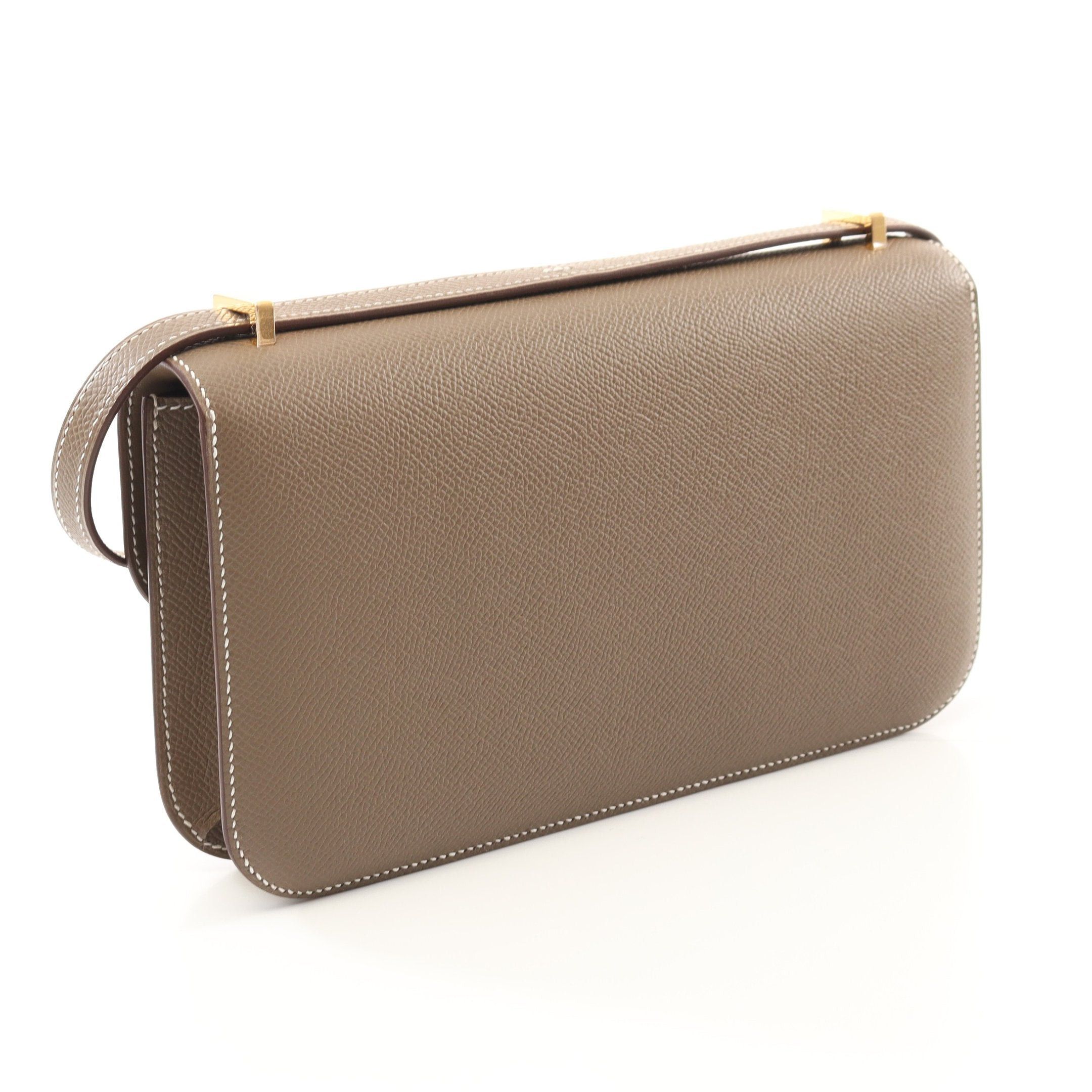 Hermes Hermes Constance Elan Etoupe Shoulder Bag Veau Epsom Gray Brown Gold Hardware K Stamp Size ONE SIZE - 2 Thumbnail