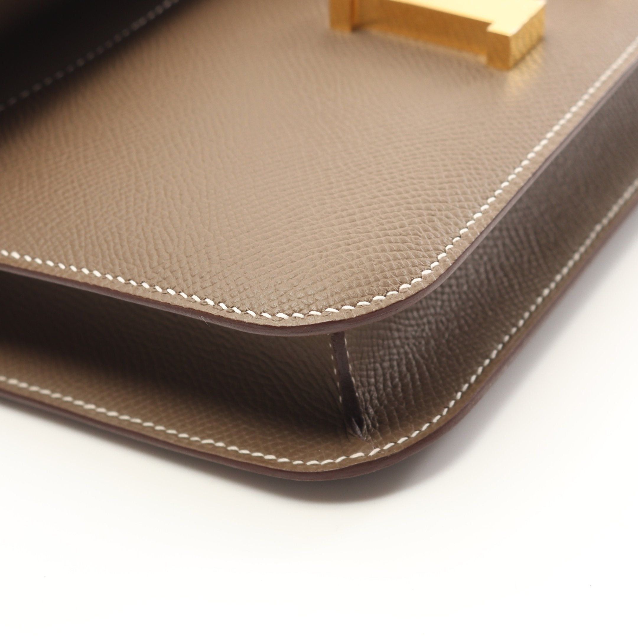 Hermes Hermes Constance Elan Etoupe Shoulder Bag Veau Epsom Gray Brown Gold Hardware K Stamp Size ONE SIZE - 6 Thumbnail