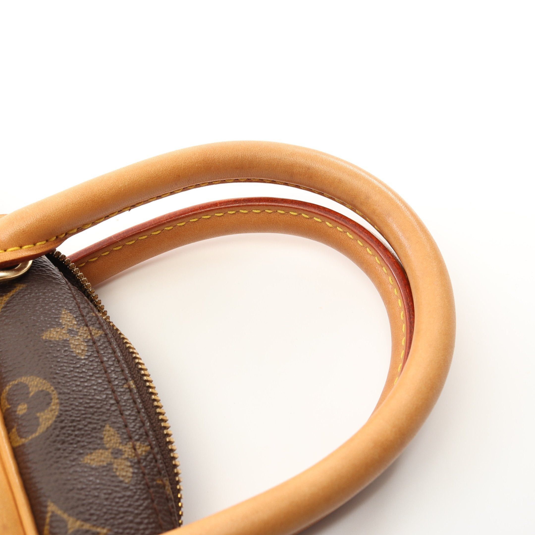 Louis Vuitton Louis Vuitton Deauville Bowling Vanity Monogram Handbag Leather Brown Size ONE SIZE - 7 Thumbnail