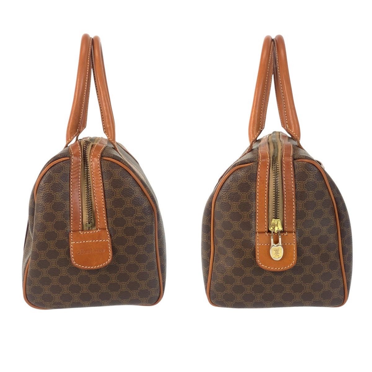 Celine Celine Celine Macadam PVC/Leather Mini Boston Bag Handbag M12 Leather Handbag DUTY FREE for USA Size ONE SIZE - 6 Thumbnail