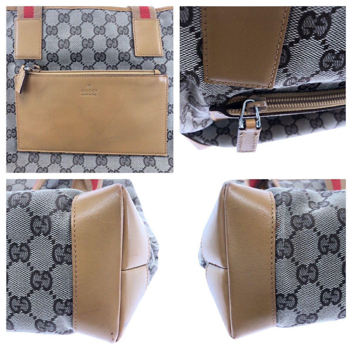 Gucci Gucci Gucci GG Canvas Handbag 019 0402 Canvas Tote Bag 019 0402 DUTY FREE for USA Size ONE SIZE - 5 Thumbnail