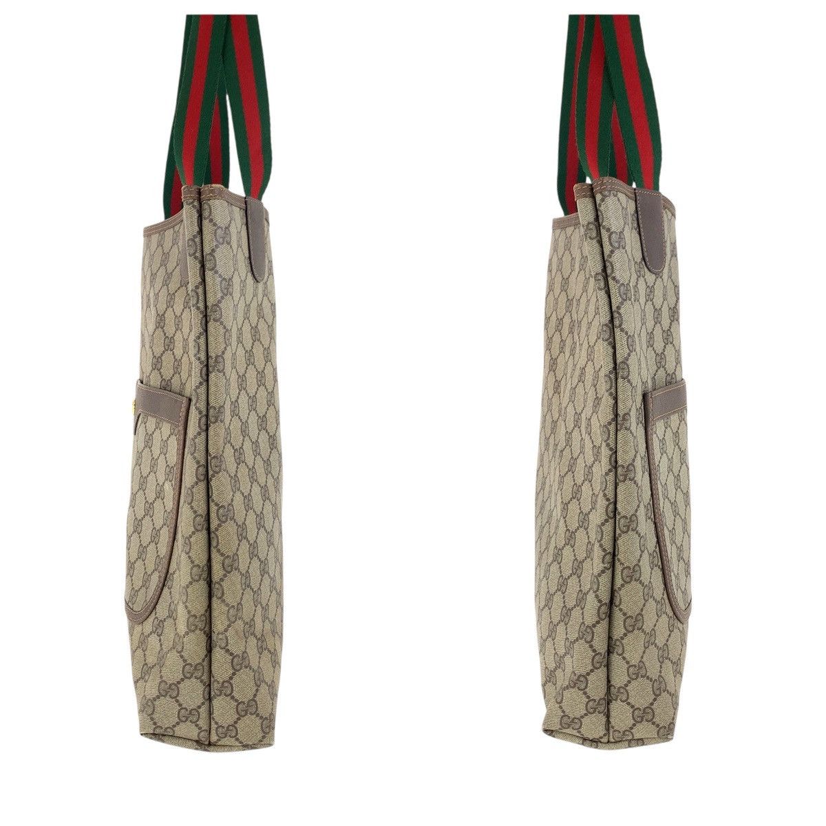 Gucci Gucci Gucci GG Supreme Canvas/Leather Old Gucci Sheline 2way Tote Bag/Shoulder Bag 39 02 003 Canvas Shoulder Bag 39 02 003 DUTY FREE for USA Size ONE SIZE - 7 Thumbnail