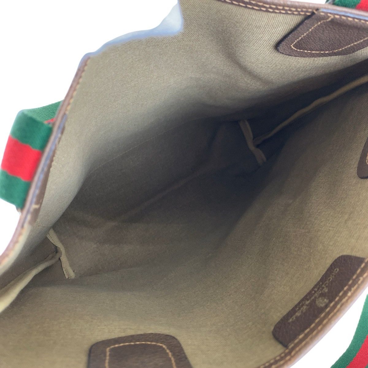 Gucci Gucci Gucci GG Supreme Canvas/Leather Old Gucci Sheline 2way Tote Bag/Shoulder Bag 39 02 003 Canvas Shoulder Bag 39 02 003 DUTY FREE for USA Size ONE SIZE - 8 Thumbnail
